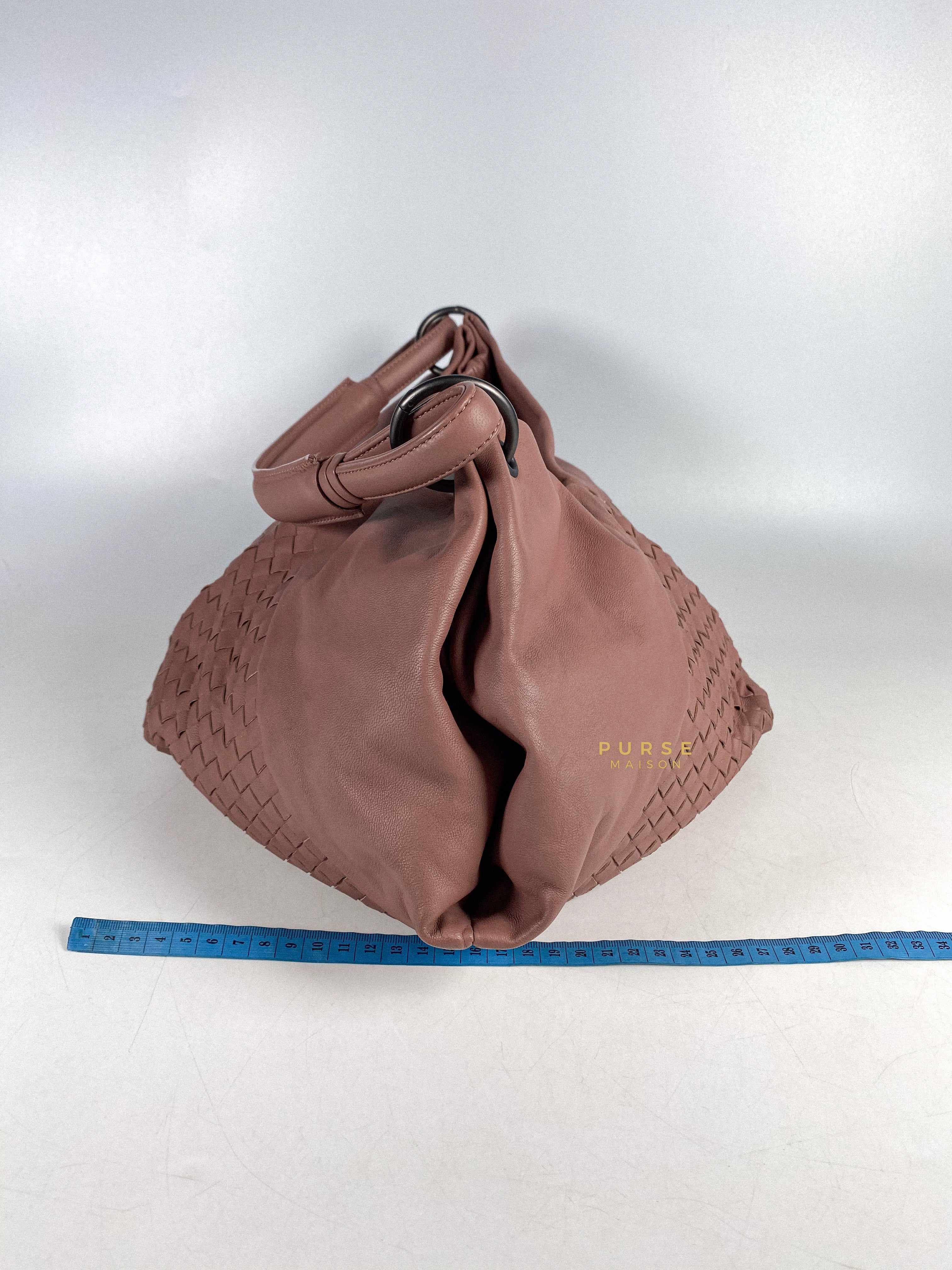 Bottega Veneta Aquilone Fortune Cookie Hobo Intrecciato Nappa Medium