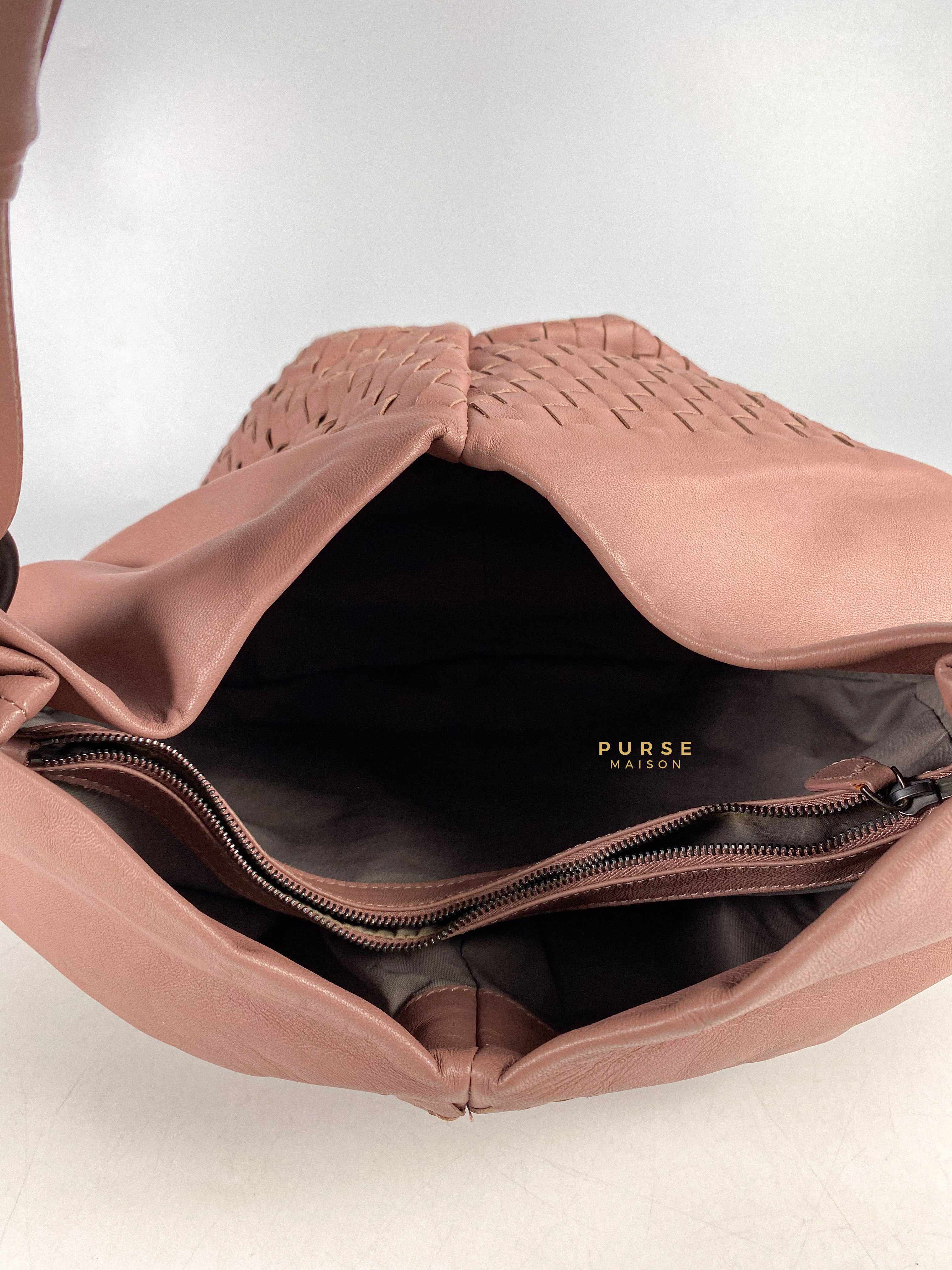 Bottega Veneta Aquilone Fortune Cookie Hobo Intrecciato Nappa Medium