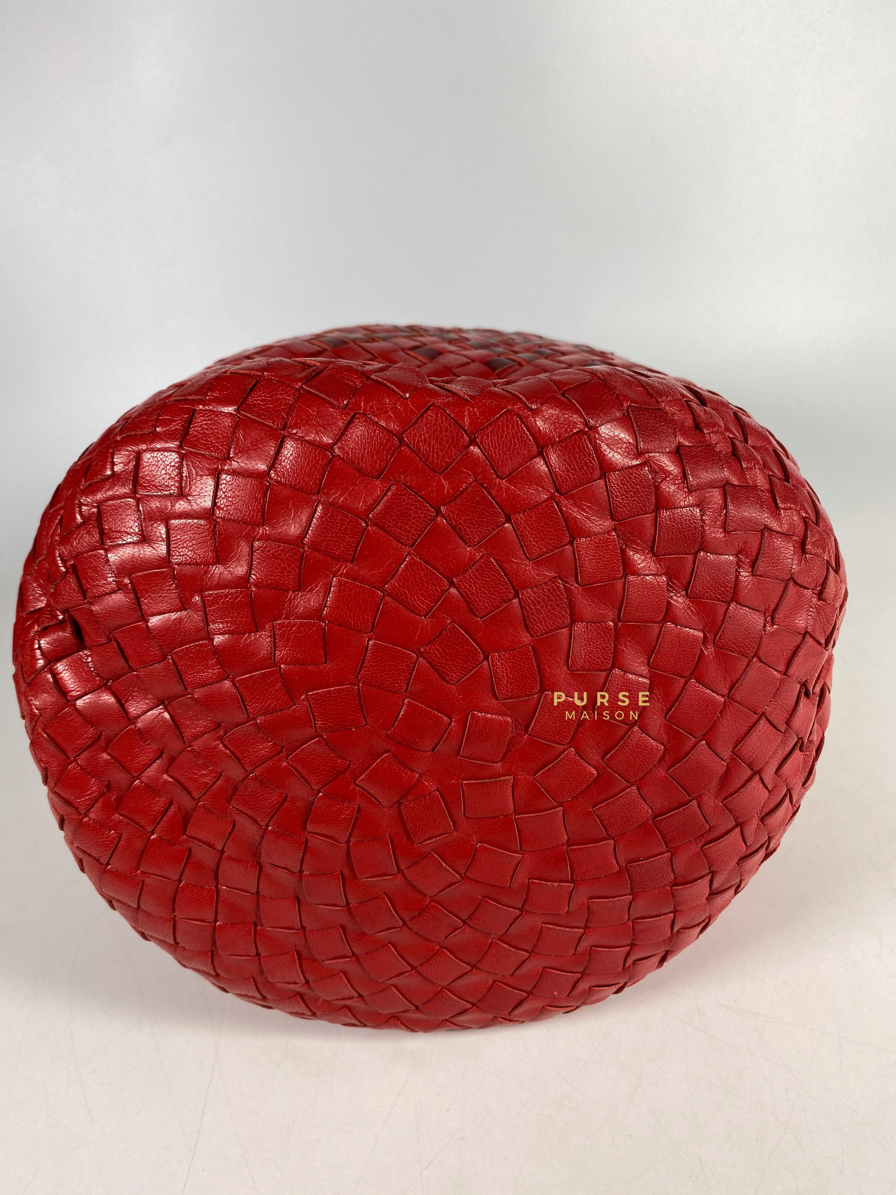 Bottega Veneta Intrecciato Nappa Leather Drawstring Medium Bucket Bag | Purse Maison Luxury Bags Shop