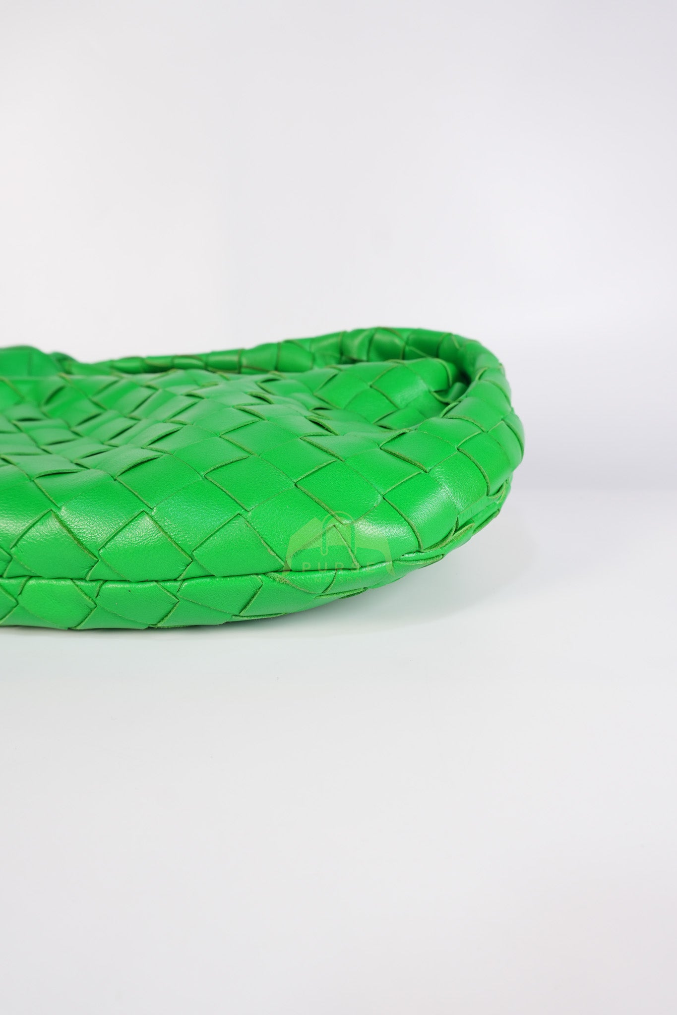 Mini Jodie in Green Nappa Intrecciato Leather & Gold Hardware | Purse Maison Luxury Bags Shop
