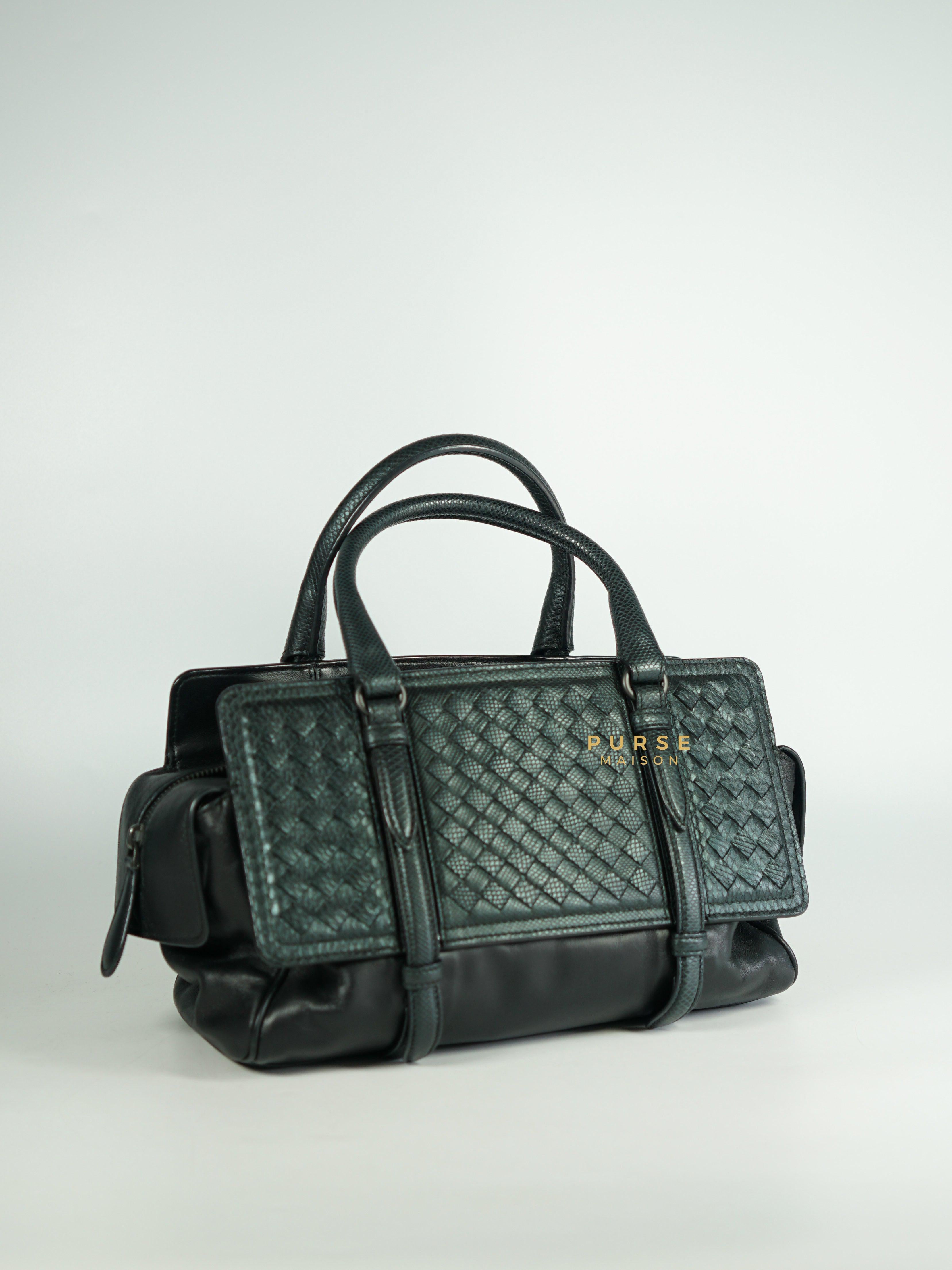 Bottega Veneta Monaco Intrecciato Leather Hand Bag | Purse Maison Luxury Bags Shop