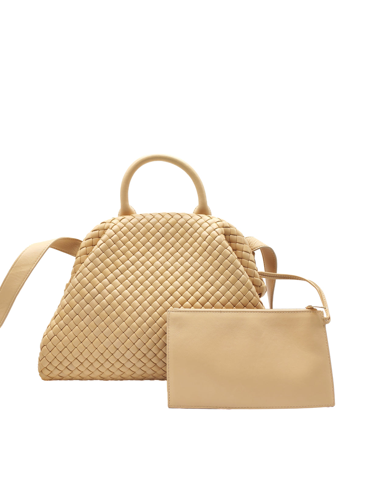 Bottega Veneta Porridge The Top Handle Tote Bag in Padded Nappa Intercciato Leather | Purse Maison Luxury Bags Shop