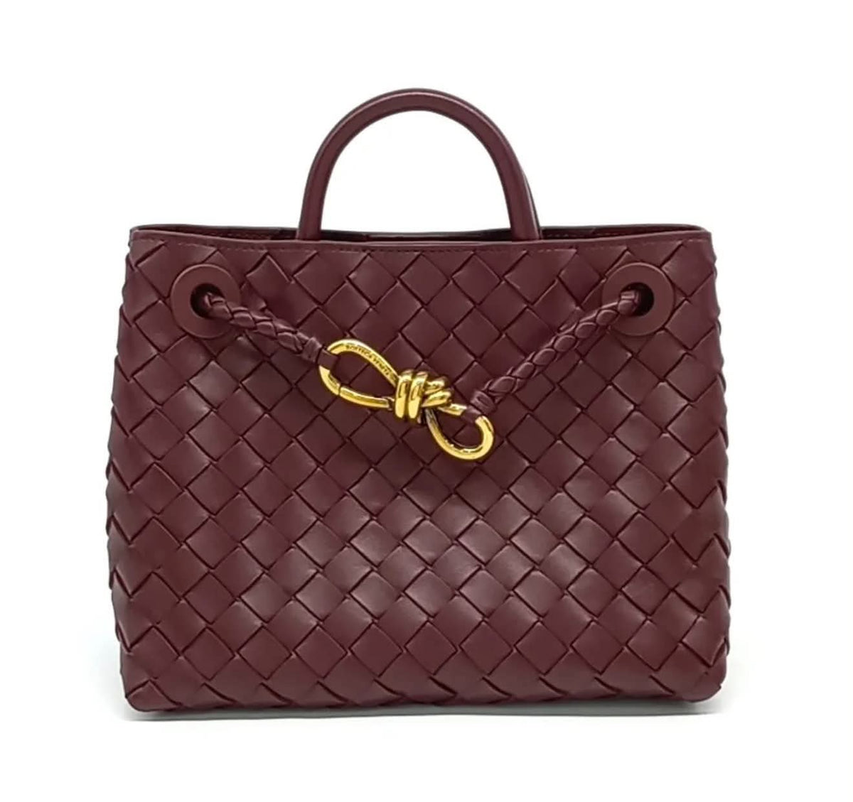 Bottega Venetta Andiamo Small Burgundy | Purse Maison Luxury Bags Shop