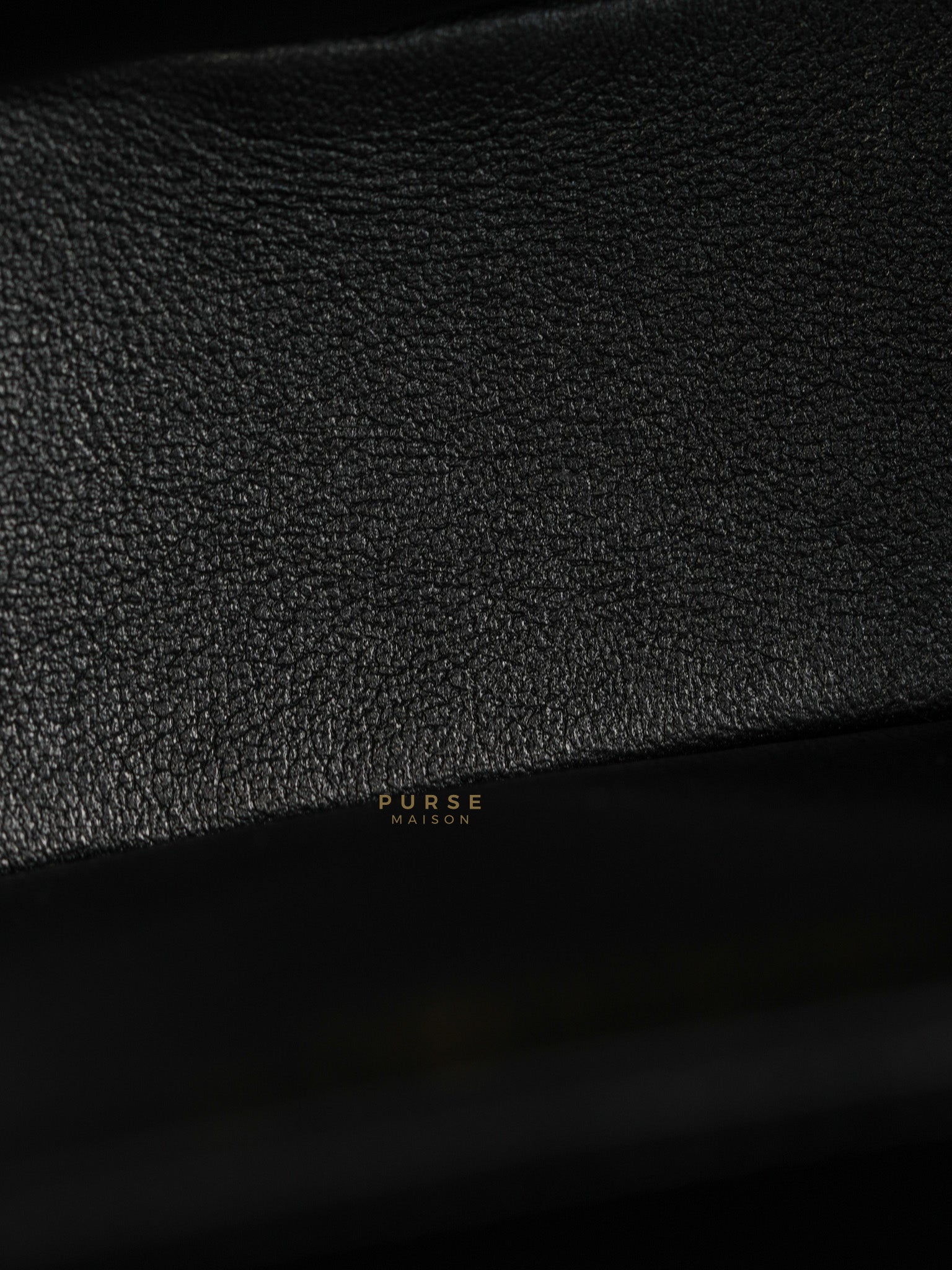 Boy Crescent Black Quilted Caviar Leather Aged Gold Hardware (Microchip) | Purse Maison Luxury Bags Shop