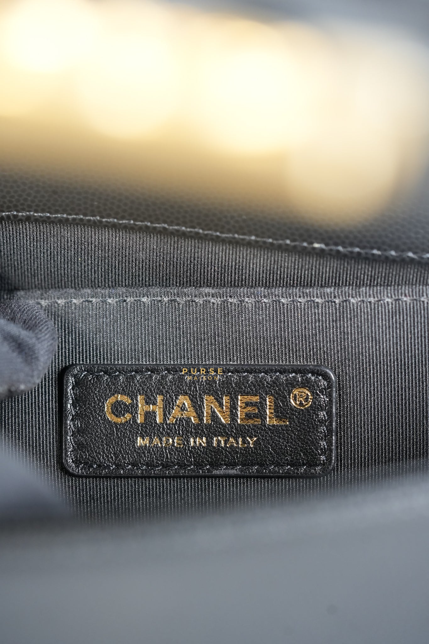 Boy Medium Black Quilted Caviar and Aged Gold Hardware Series 30 | Purse Maison Luxury Bags Shop