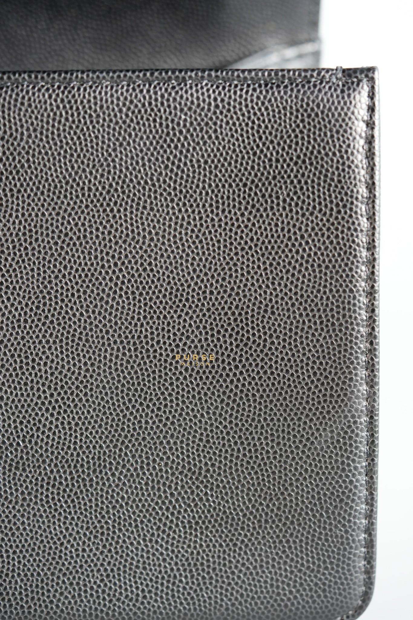 Boy Medium Black Quilted Caviar and Aged Gold Hardware Series 30 | Purse Maison Luxury Bags Shop