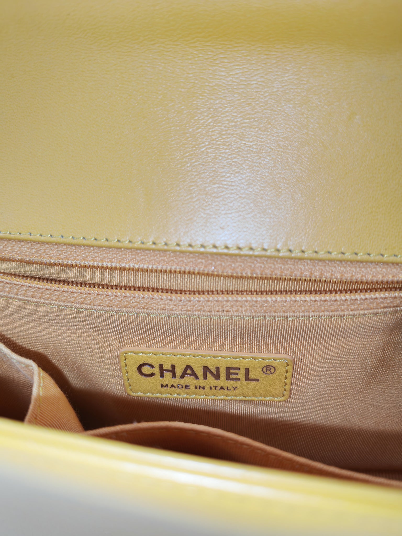Boy New Medium in Yellow Quilted Lambskin Leather and Ruthenium Hardware Series 20 | Purse Maison Luxury Bags Shop