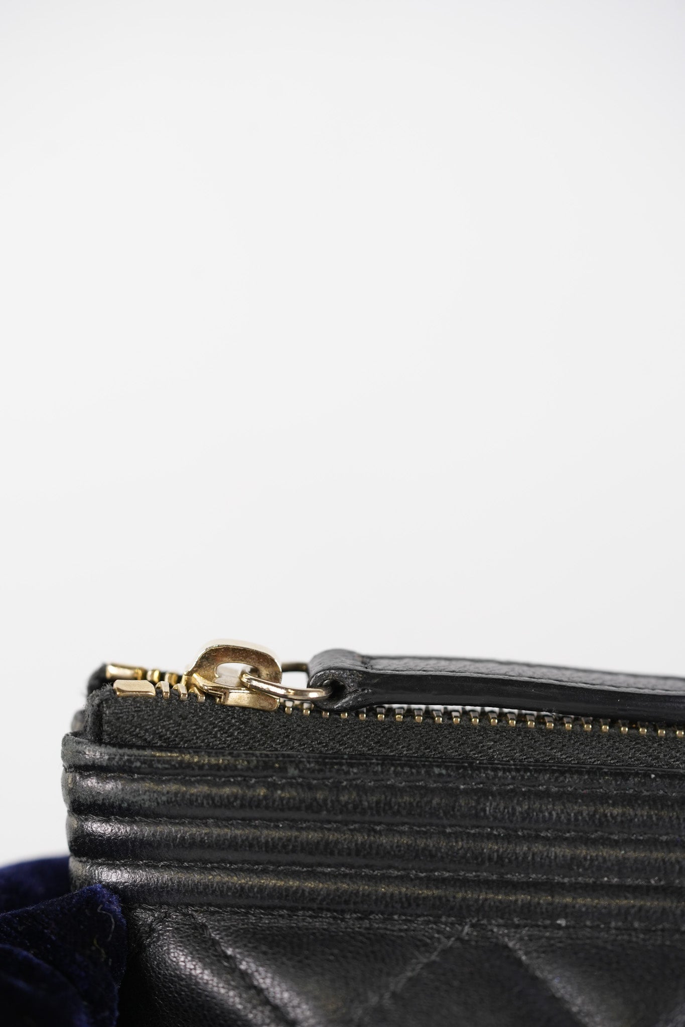 Boy O Case Clutch Bag in Black Quilted Calfskin Leather & Light Gold Hardware Series 26 | Purse Maison Luxury Bags Shop