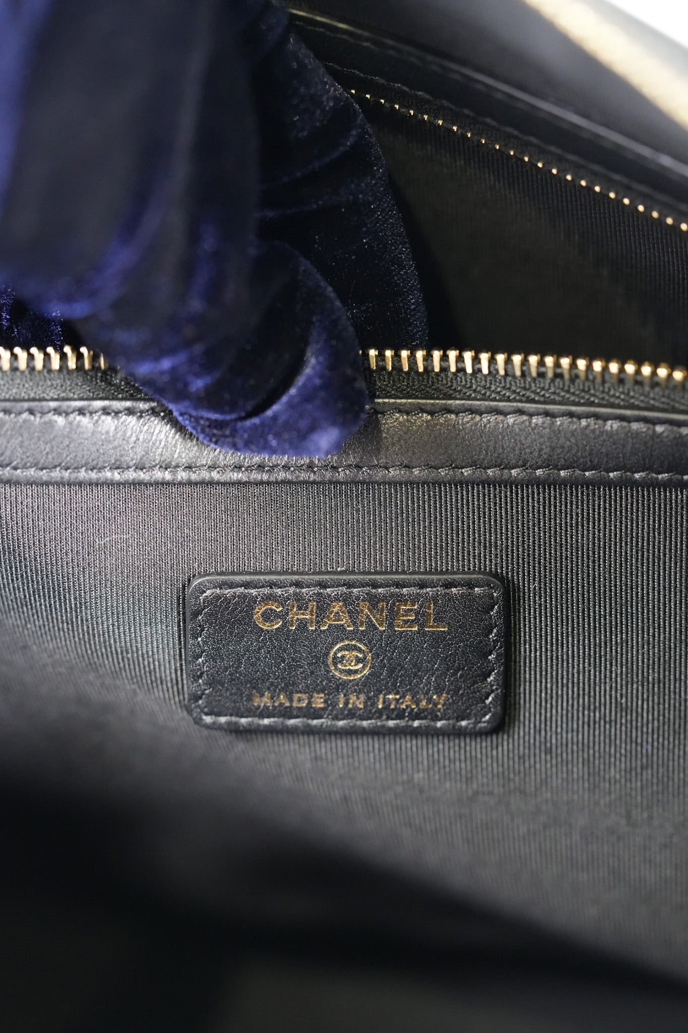 Boy O Case Clutch Bag in Black Quilted Calfskin Leather & Light Gold Hardware Series 26 | Purse Maison Luxury Bags Shop