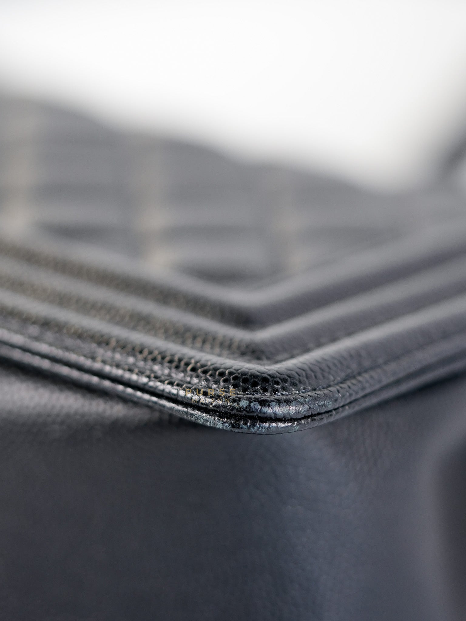 Boy Old Medium Caviar Leather in Aged Gold Hardware in Series 30 | Purse Maison Luxury Bags Shop