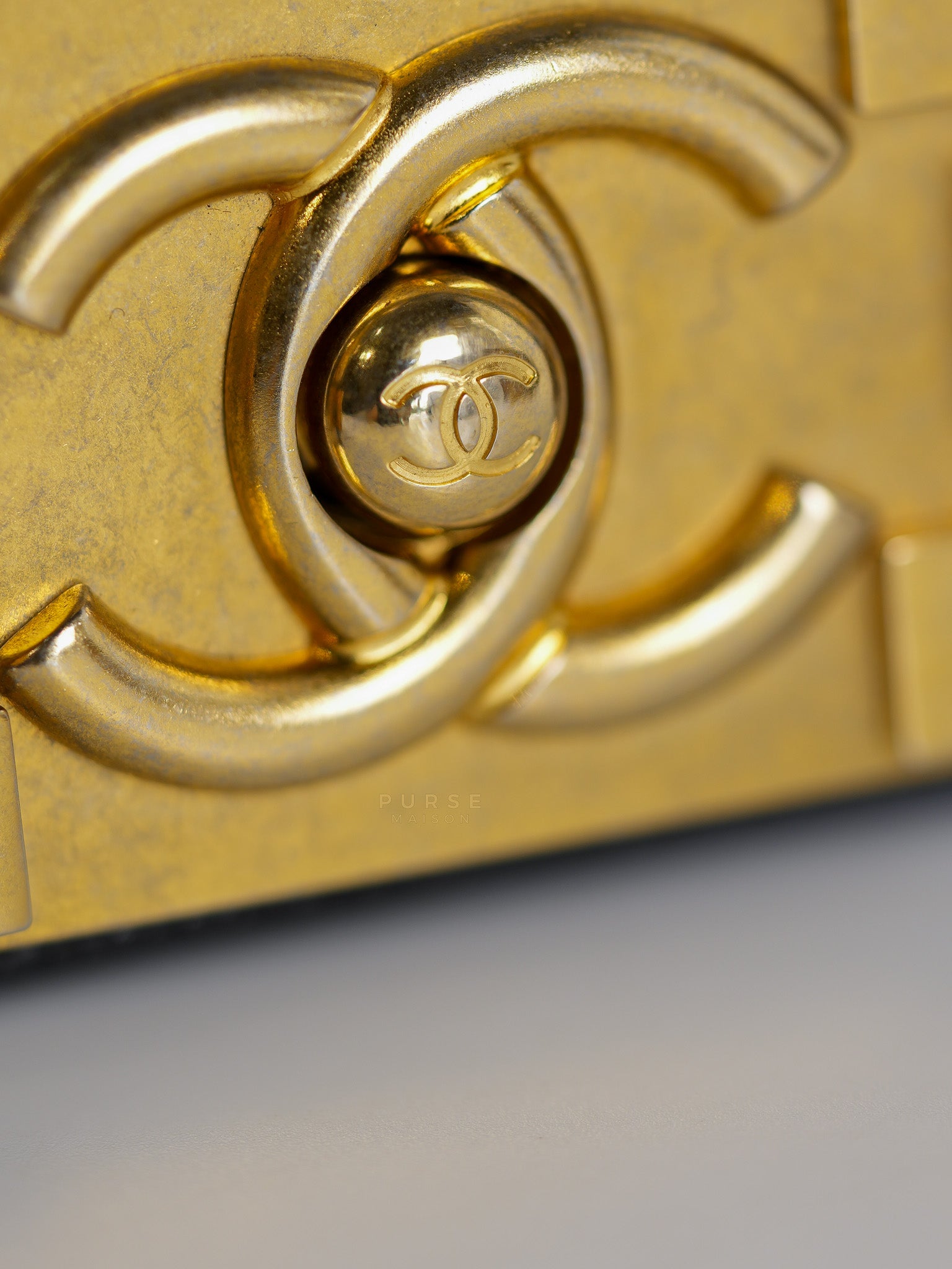 Boy Old Medium Caviar Leather in Aged Gold Hardware in Series 30 | Purse Maison Luxury Bags Shop