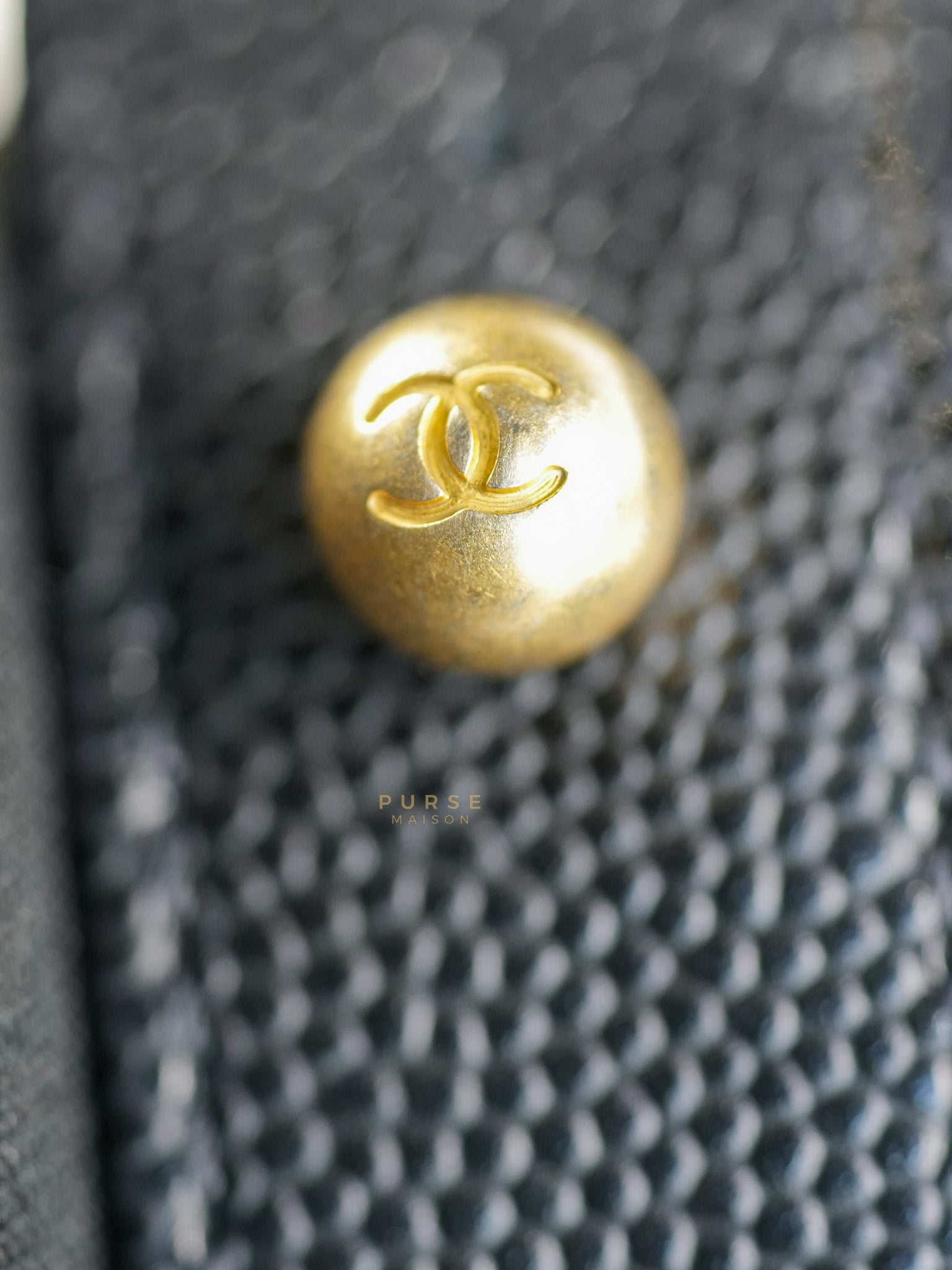 Boy Old Medium Caviar Leather in Aged Gold Hardware in Series 30 | Purse Maison Luxury Bags Shop