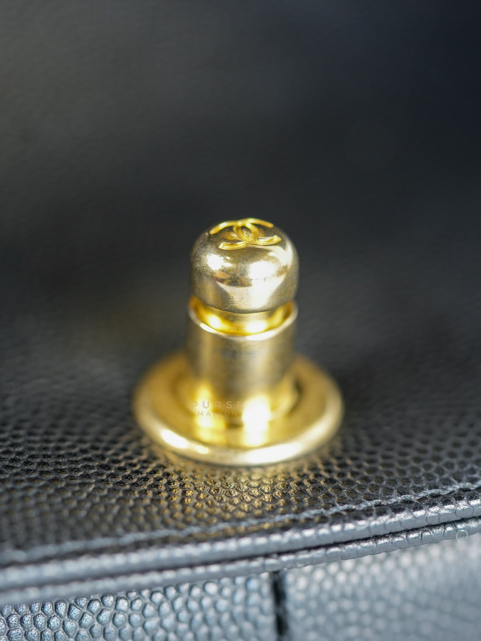 Boy Old Medium Caviar Leather in Aged Gold Hardware in Series 30 | Purse Maison Luxury Bags Shop