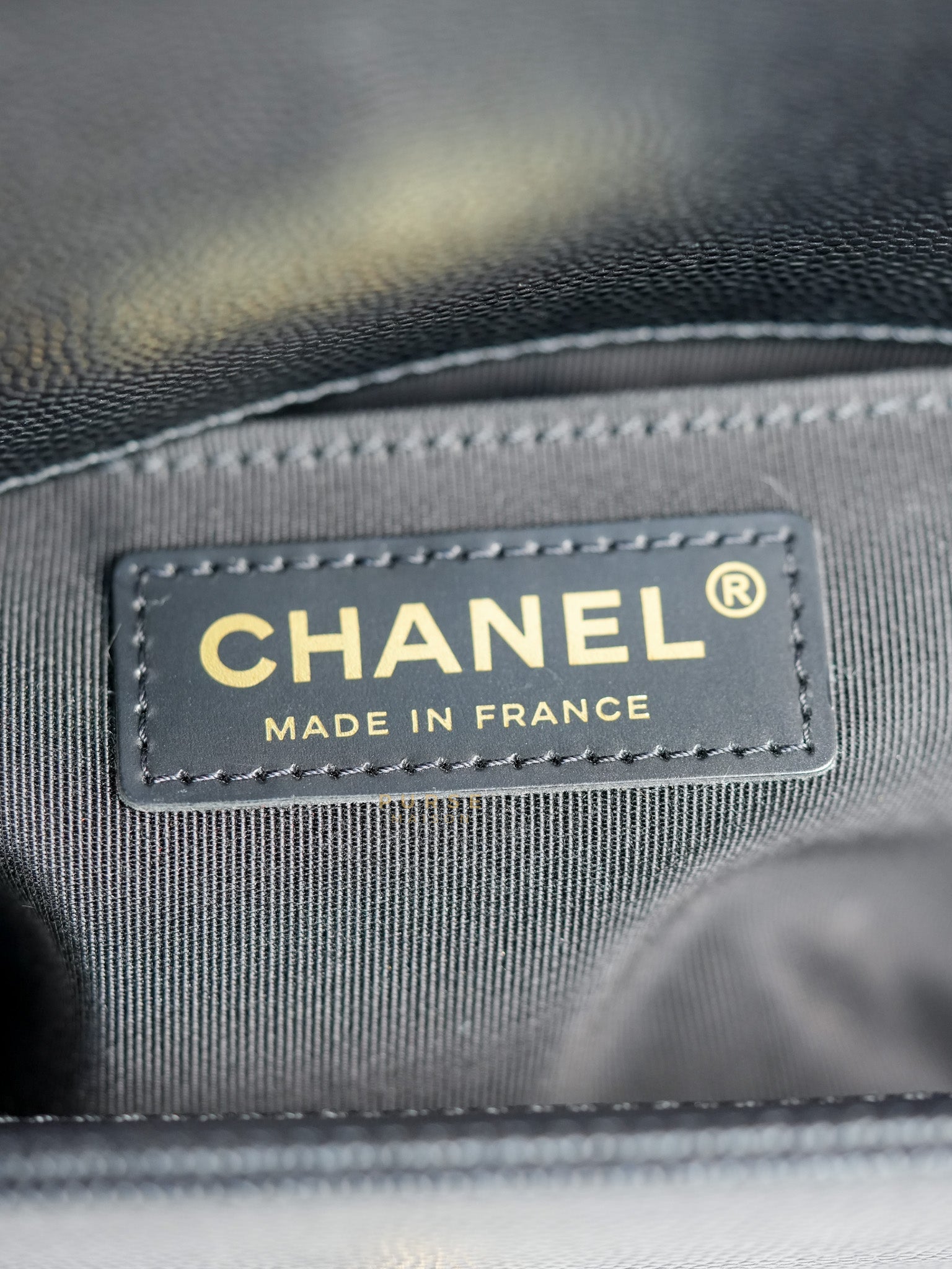 Boy Old Medium Caviar Leather in Aged Gold Hardware in Series 30 | Purse Maison Luxury Bags Shop
