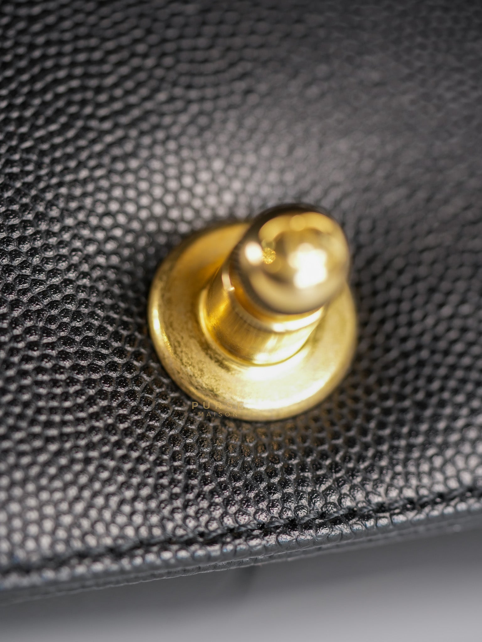Boy Old Medium Caviar Leather in Aged Gold Hardware in Series 30 | Purse Maison Luxury Bags Shop