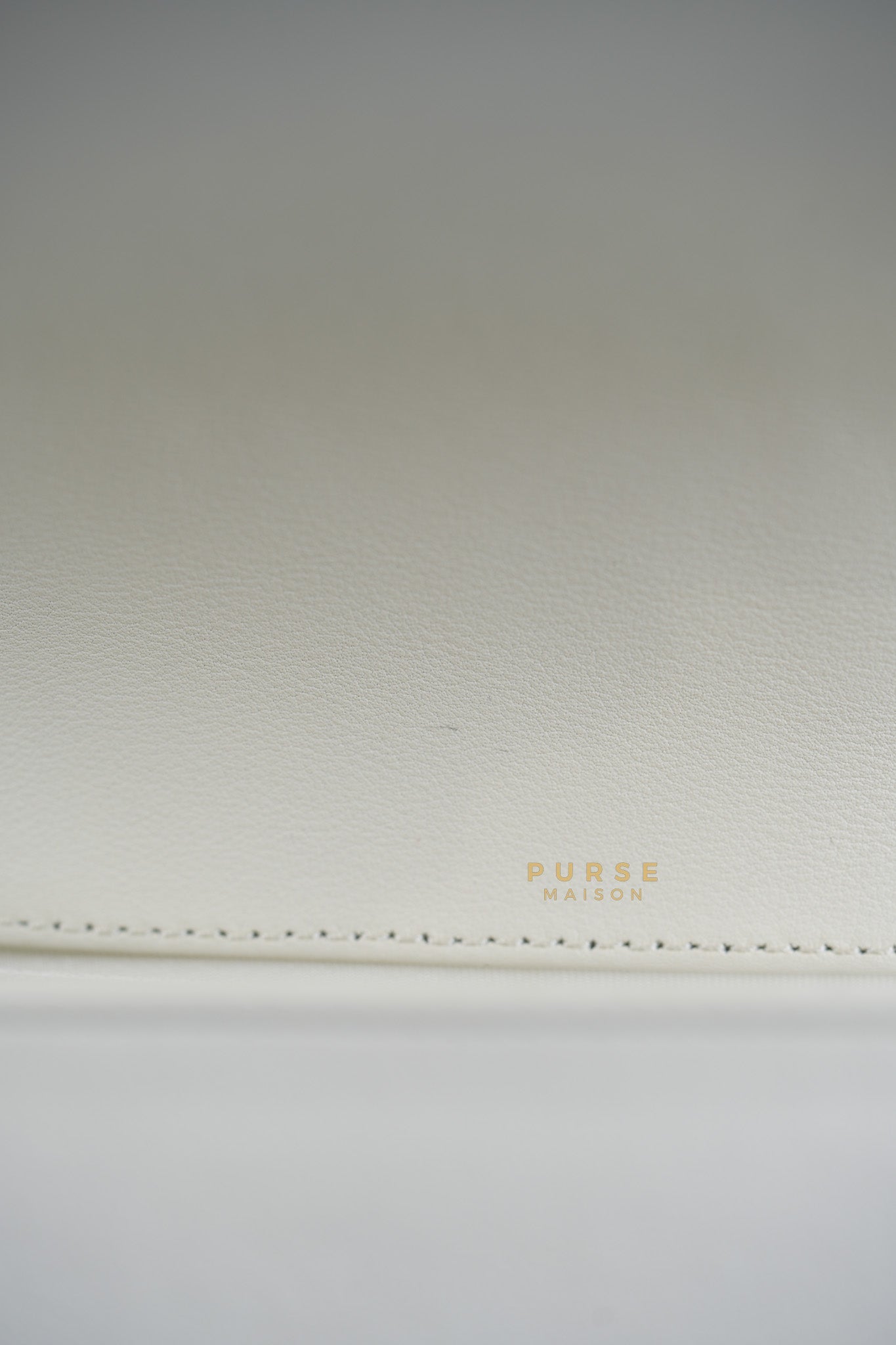 Boy Old Medium Calfskin White in So Black Hardware (Series 25) | Purse Maison Luxury Bags Shop