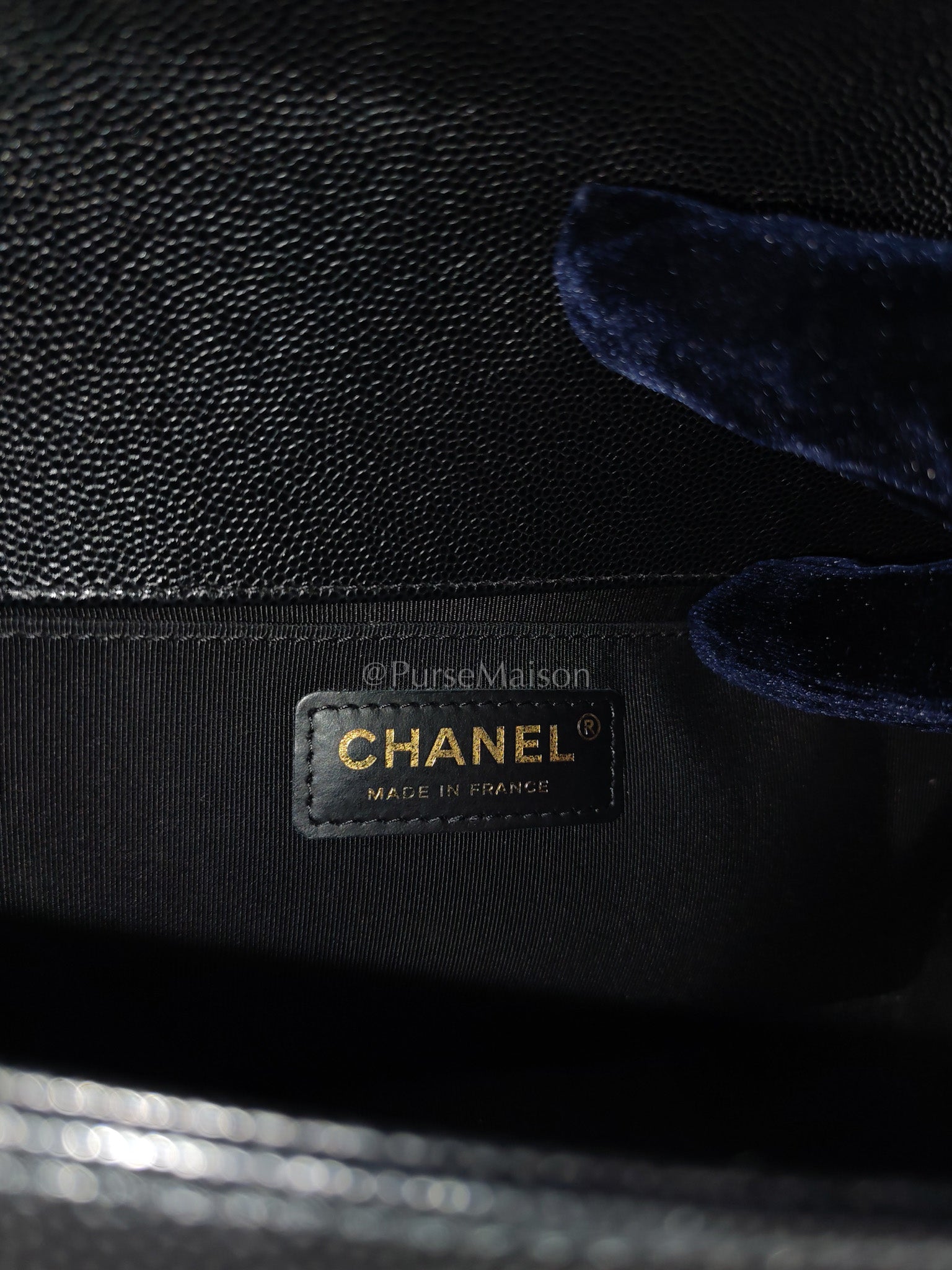 Boy Old Medium in Black Caviar Leather Aged Gold Hardware (Series 29) | Purse Maison Luxury Bags Shop