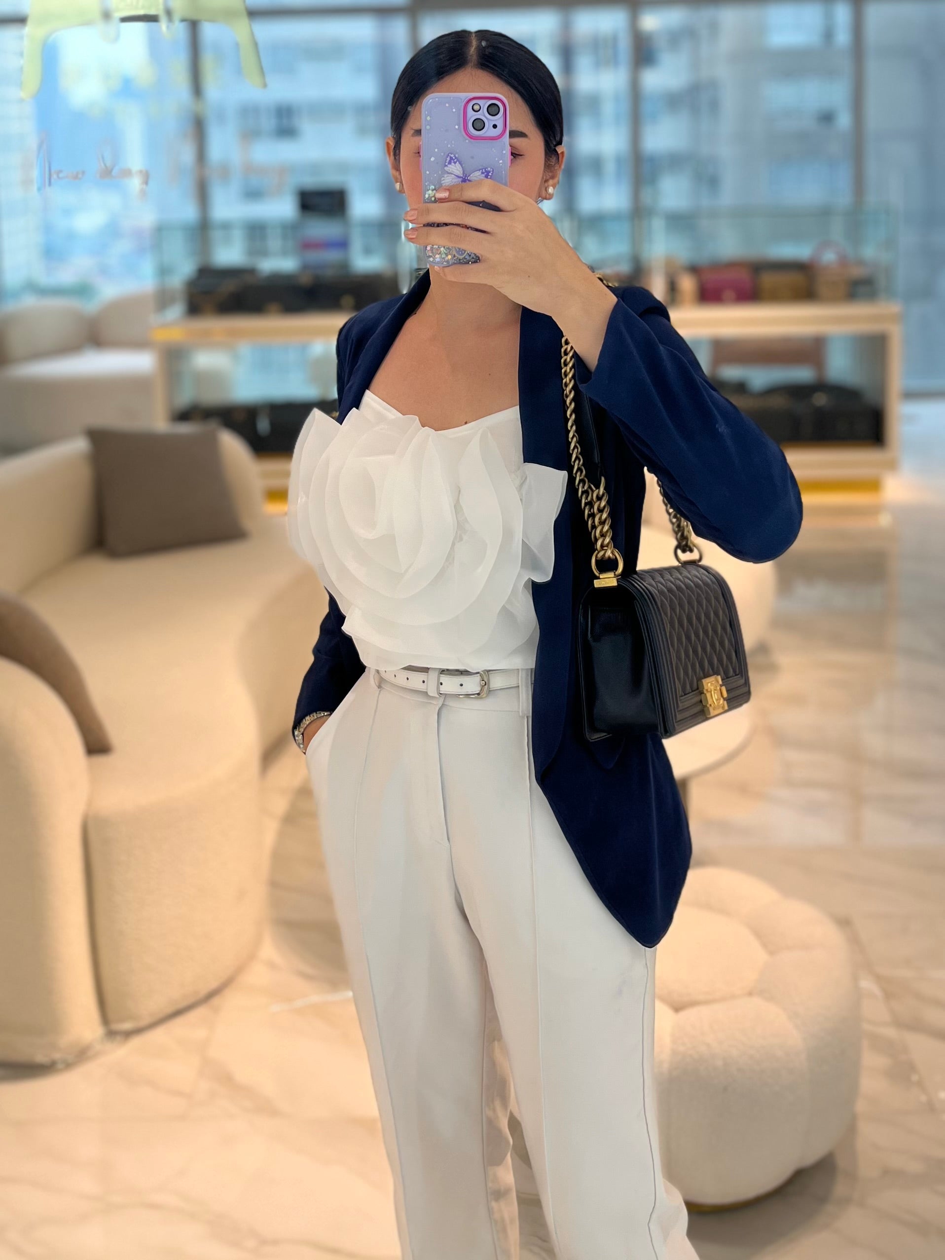 Boy Old Medium in Black Caviar Leather and Aged Gold Hardware Series 28 | Purse Maison Luxury Bags Shop