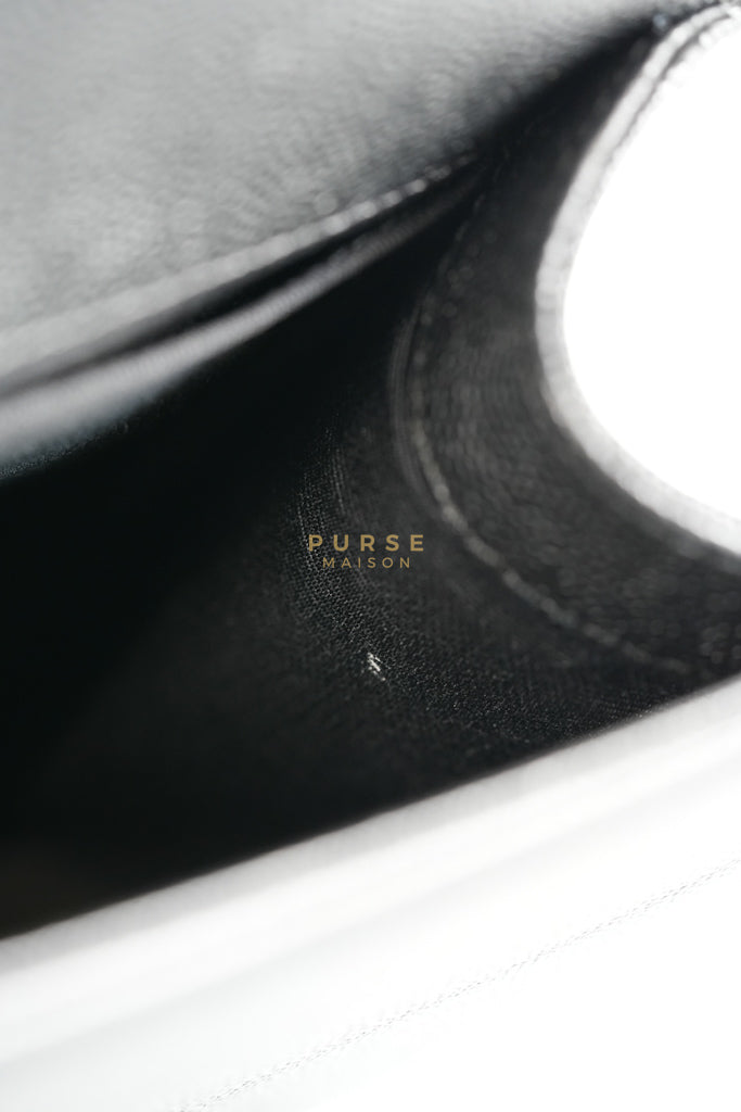 Boy Old Medium in Black Caviar Leather and Aged Gold Hardware Series 28 | Purse Maison Luxury Bags Shop