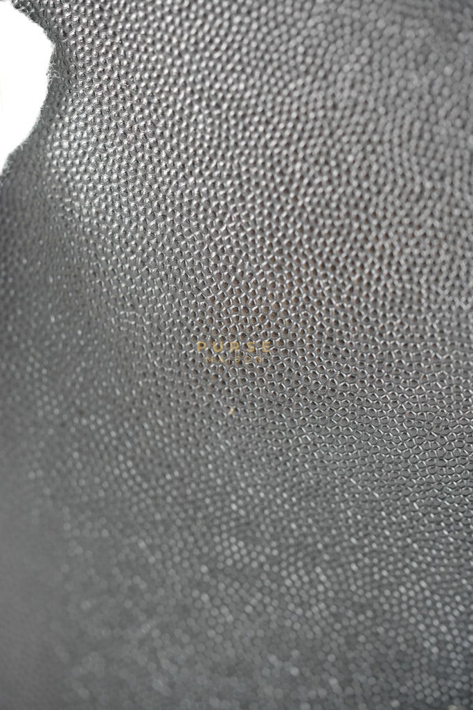 Boy Old Medium in Black Caviar Leather and Aged Gold Hardware Series 28 | Purse Maison Luxury Bags Shop
