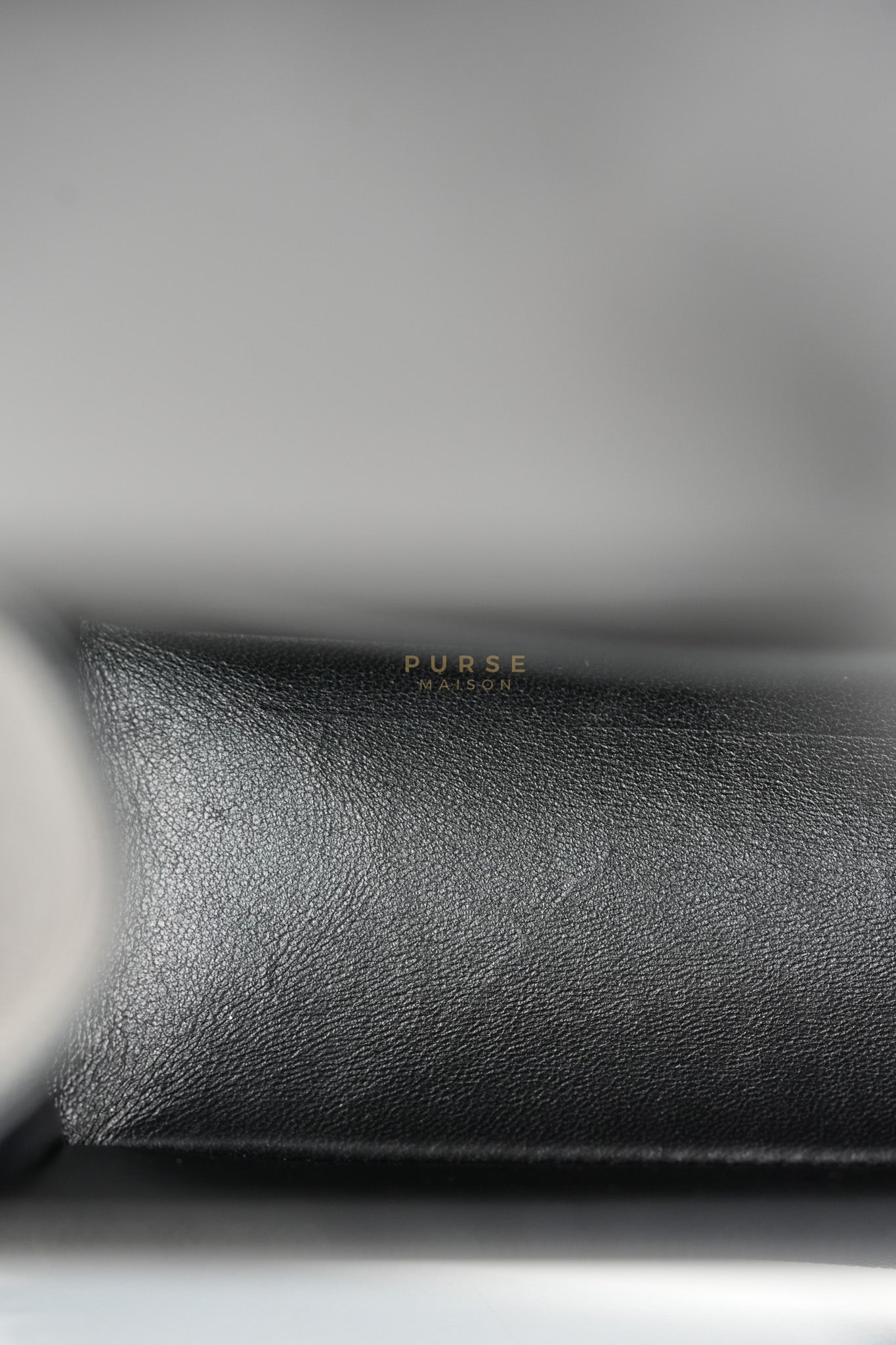 Boy Old Medium in Black Caviar Leather Ruthenium Hardware (Microchip) | Purse Maison Luxury Bags Shop