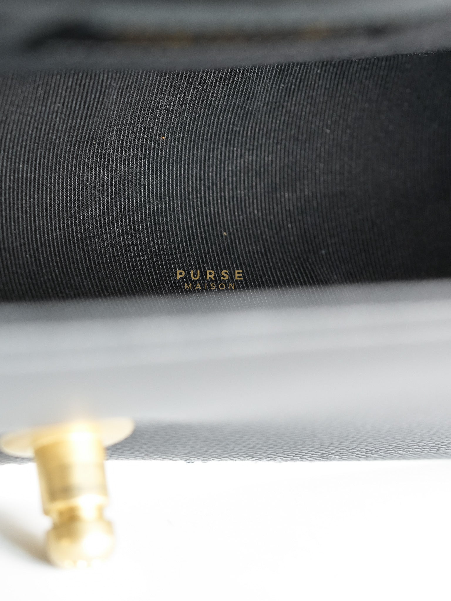 Boy Old Medium in Black Quilted Caviar Leather & Aged Gold Hardware Series 29 | Purse Maison Luxury Bags Shop