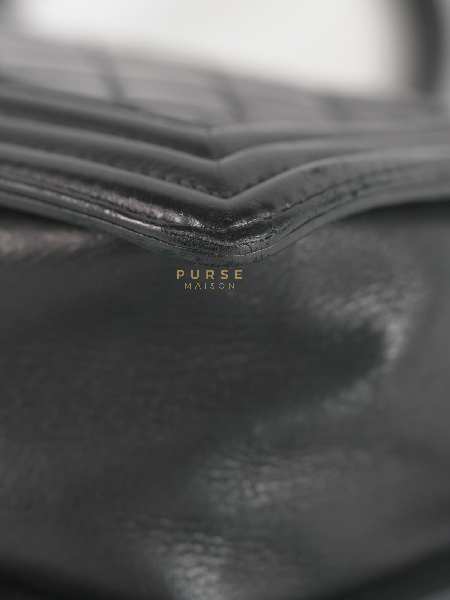 Boy Old Medium in Black Quilted Lambskin Leather & Ruthenium Hardware Series 19 | Purse Maison Luxury Bags Shop