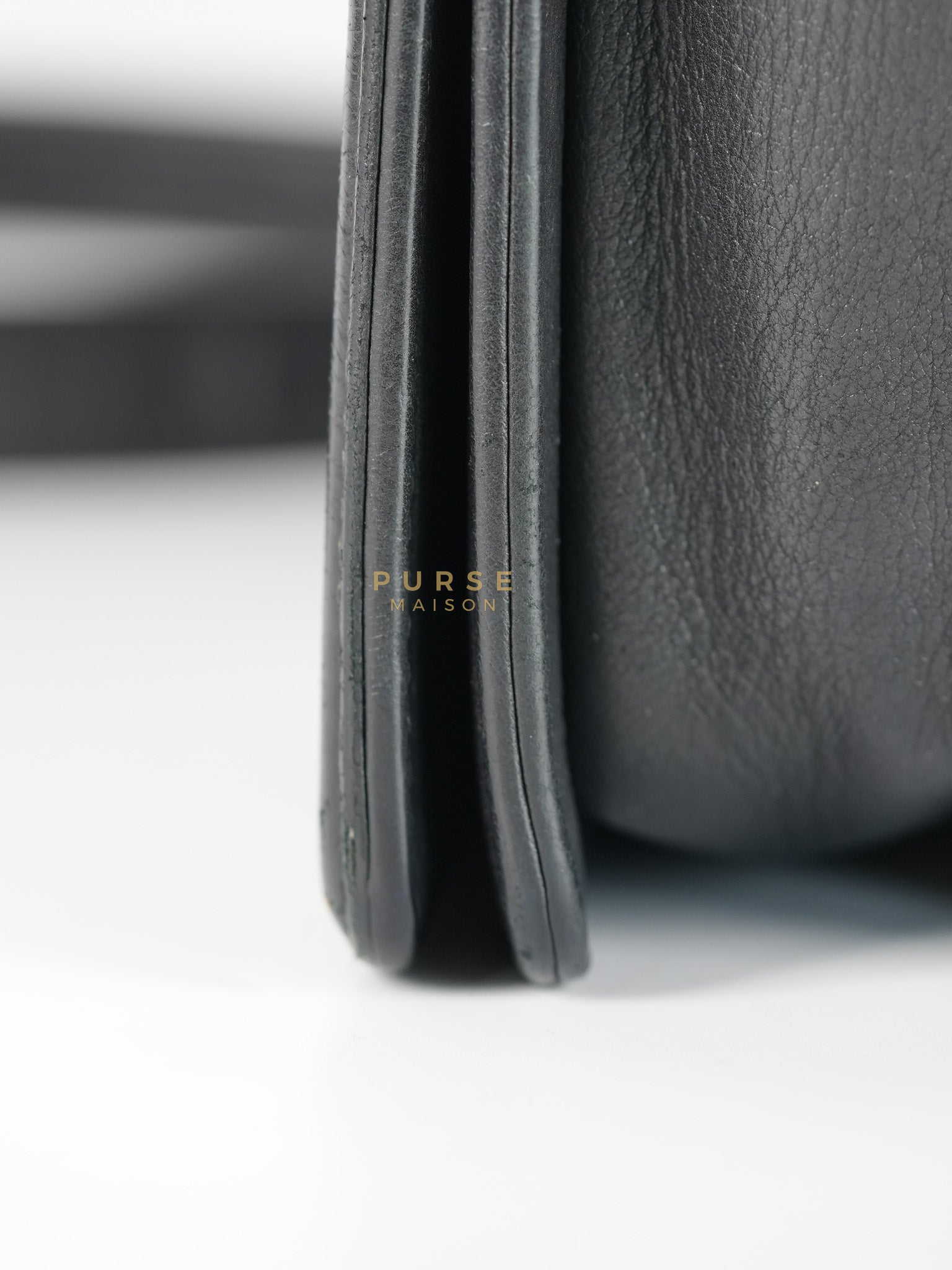 Boy Old Medium in Black Quilted Lambskin Leather & Ruthenium Hardware Series 19 | Purse Maison Luxury Bags Shop