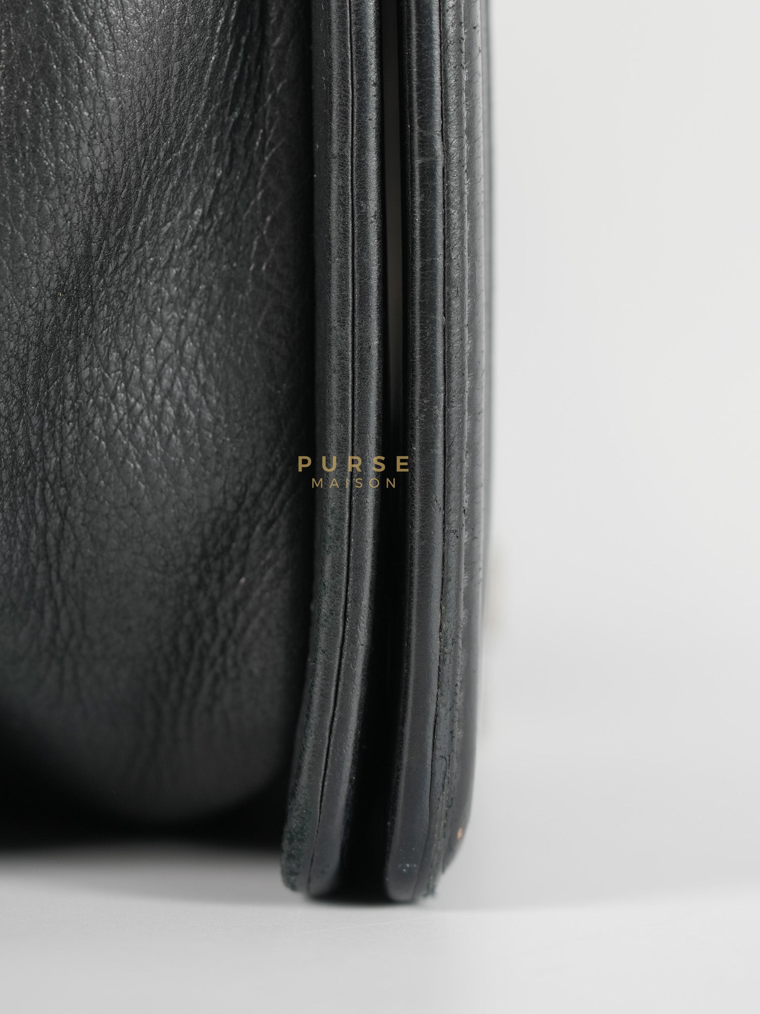 Boy Old Medium in Black Quilted Lambskin Leather & Ruthenium Hardware Series 19 | Purse Maison Luxury Bags Shop