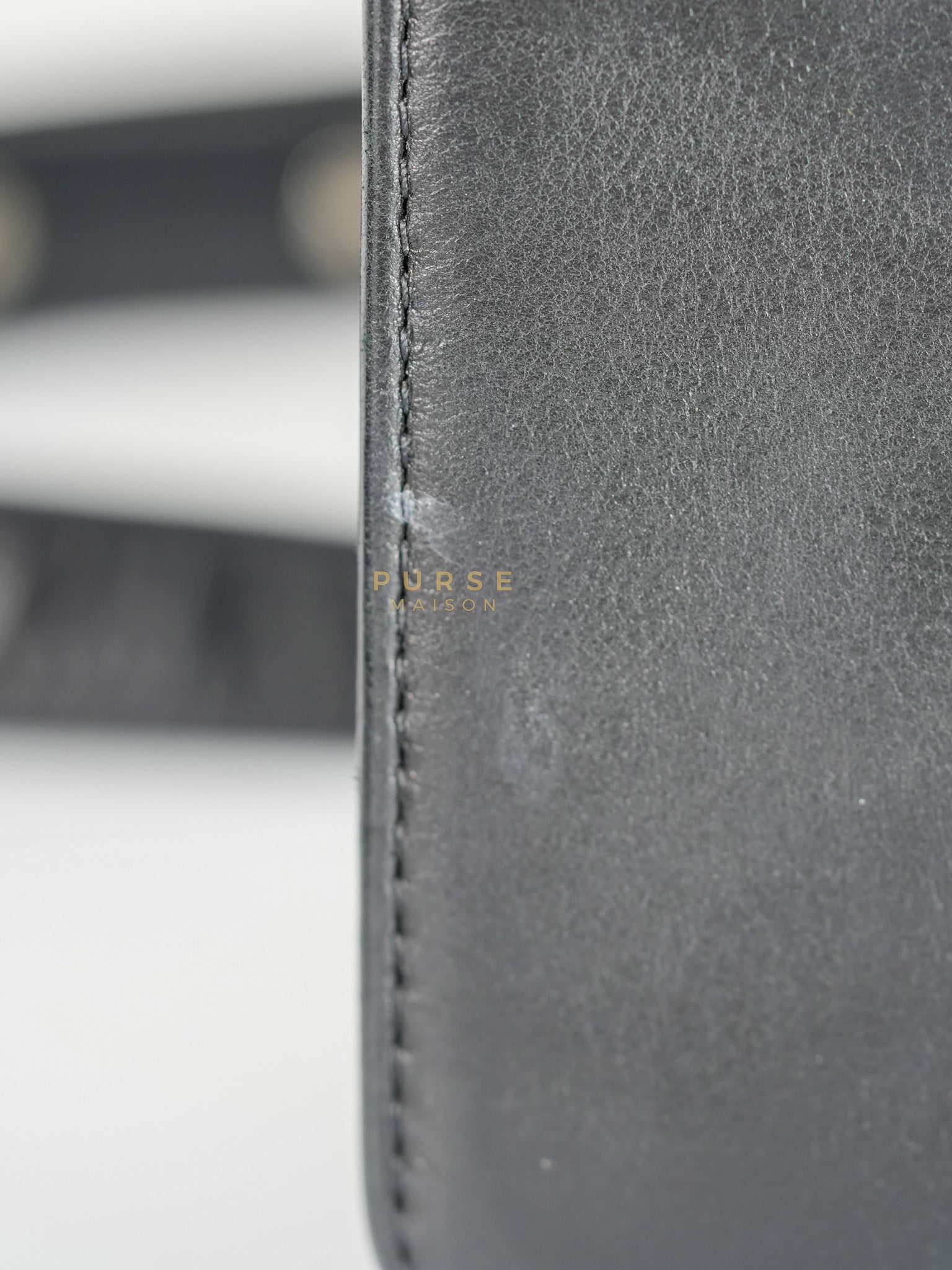 Boy Old Medium in Black Quilted Lambskin Leather & Ruthenium Hardware Series 19 | Purse Maison Luxury Bags Shop