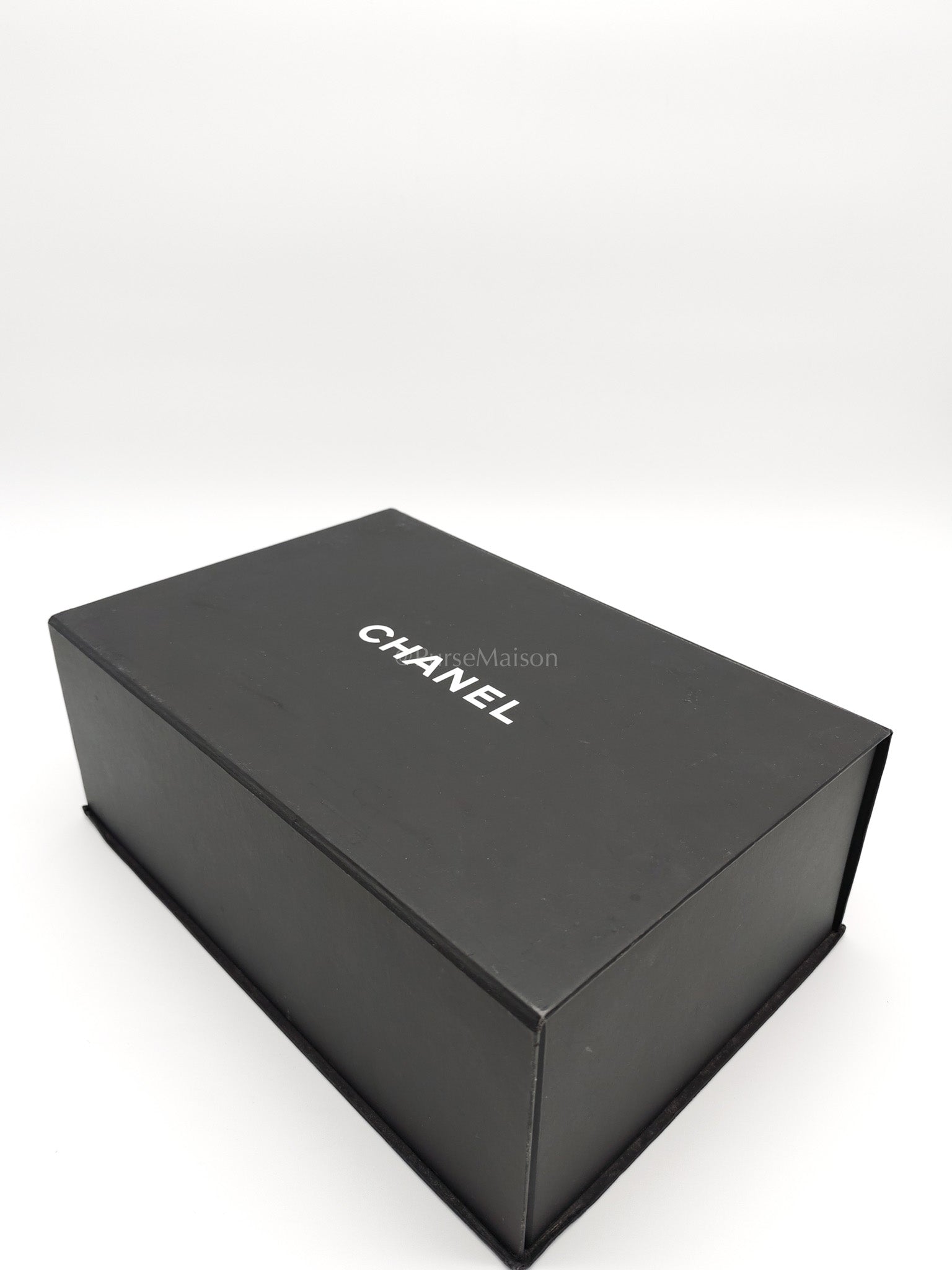 Boy Old Medium in Blue Gray Chevron Caviar Leather and Aged Gold Hardware Series 25 | Purse Maison Luxury Bags Shop