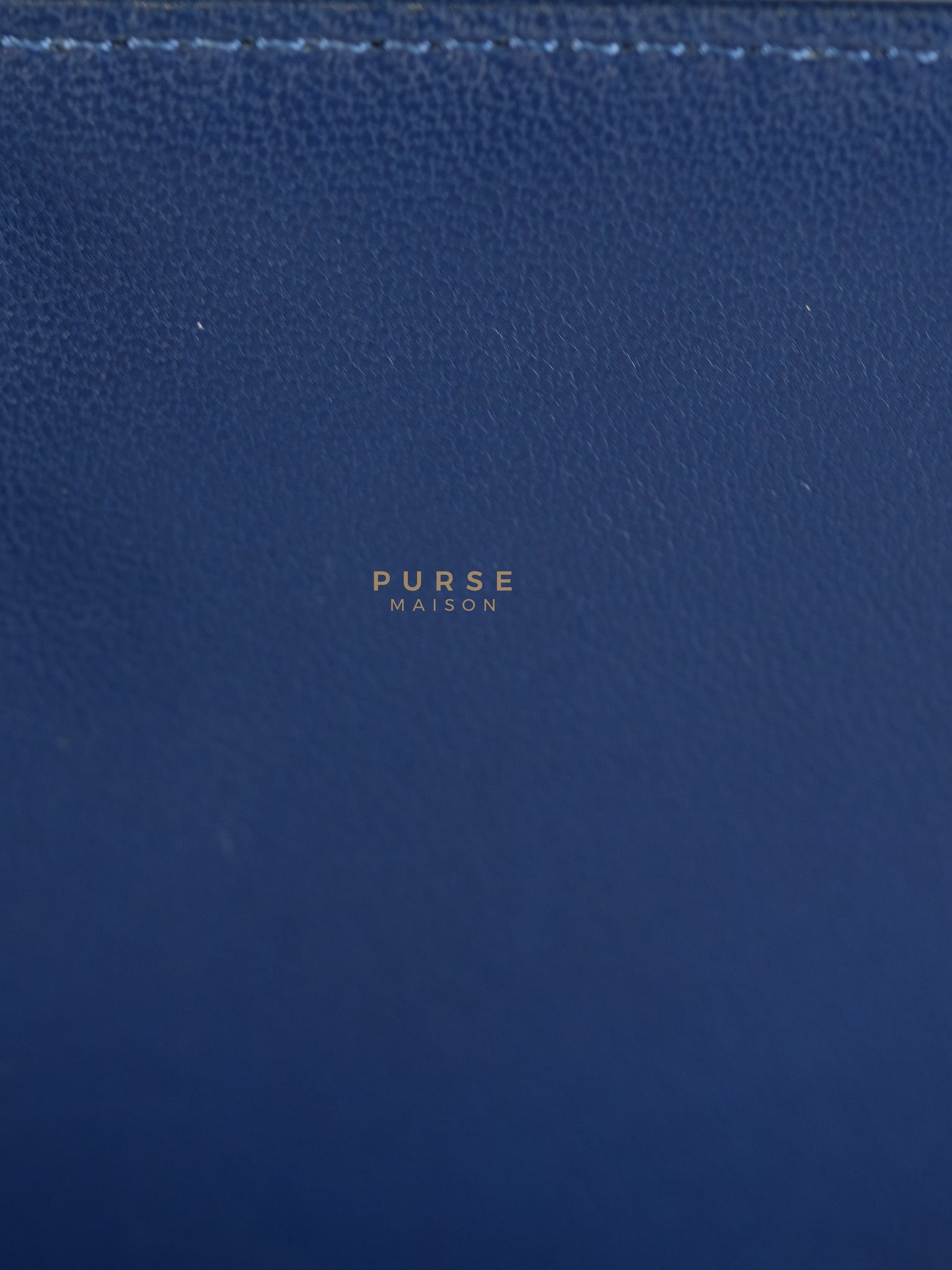 Boy Old Medium in Dark Royal Blue Chevron Lambskin Leather & Ruthenium Hardware Series 20 | Purse Maison Luxury Bags Shop