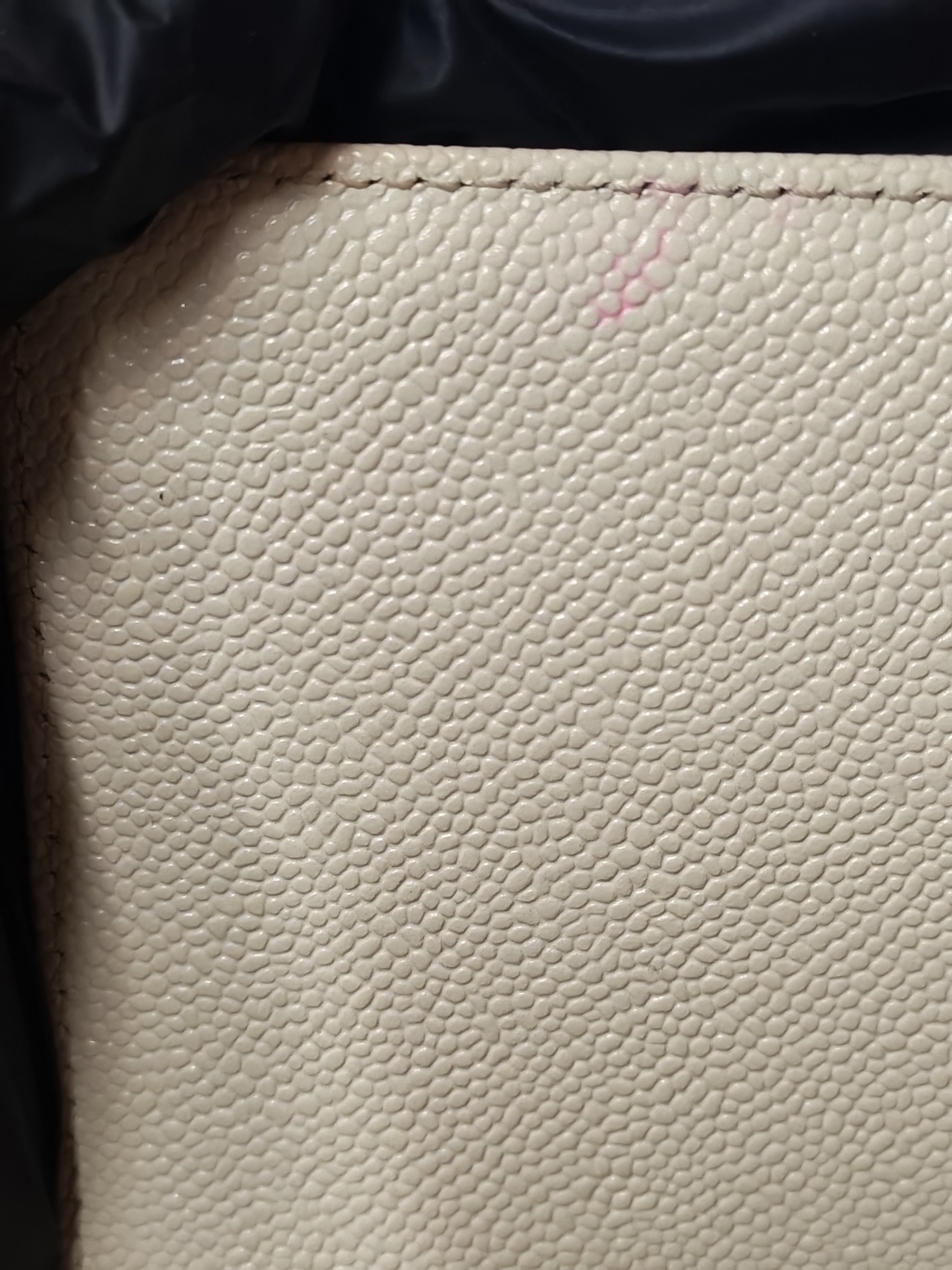 Boy Old Medium in Off White Caviar Leather and Light Gold Hardware (Microchip) | Purse Maison Luxury Bags Shop