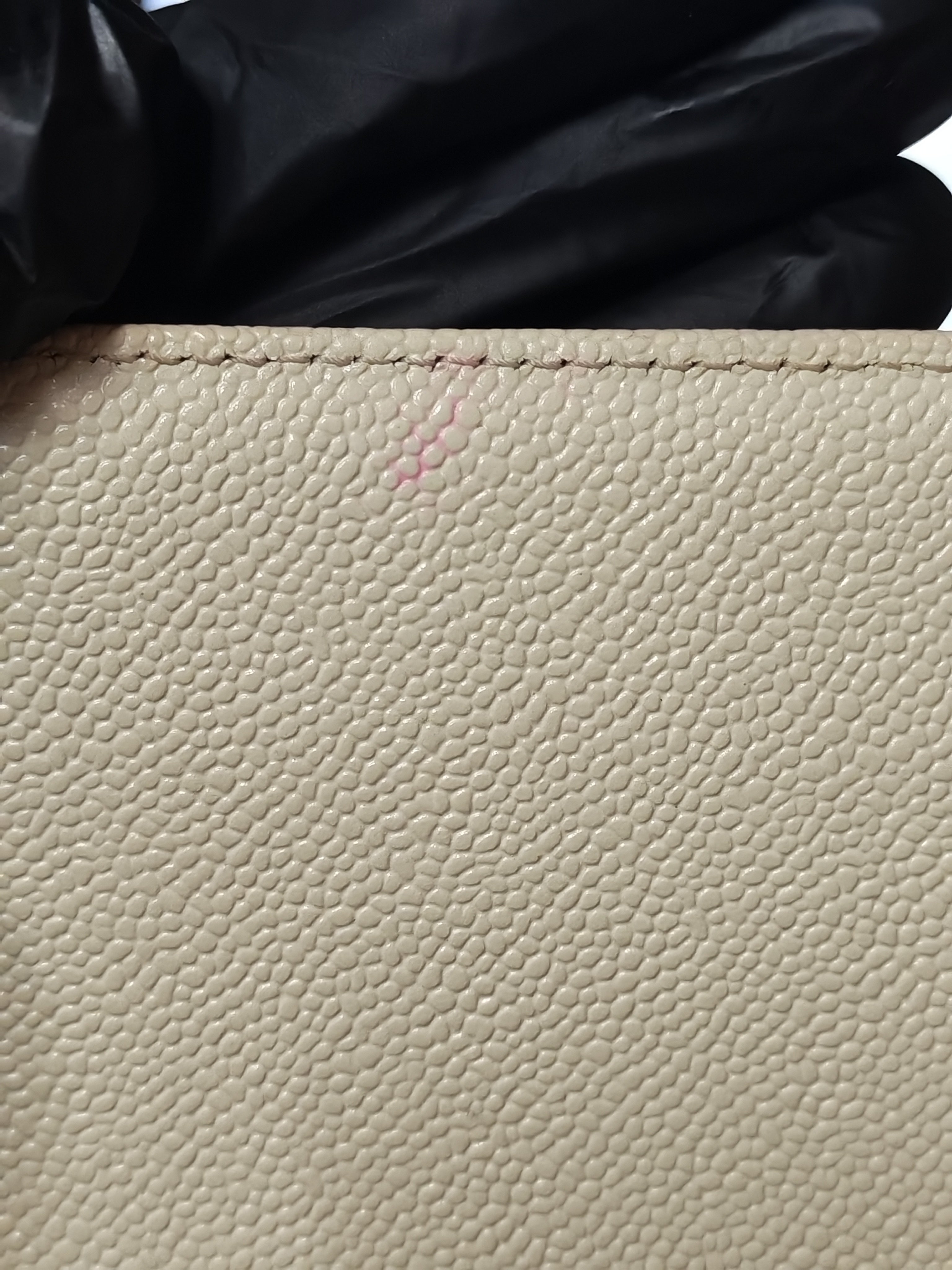 Boy Old Medium in Off White Caviar Leather and Light Gold Hardware (Microchip) | Purse Maison Luxury Bags Shop