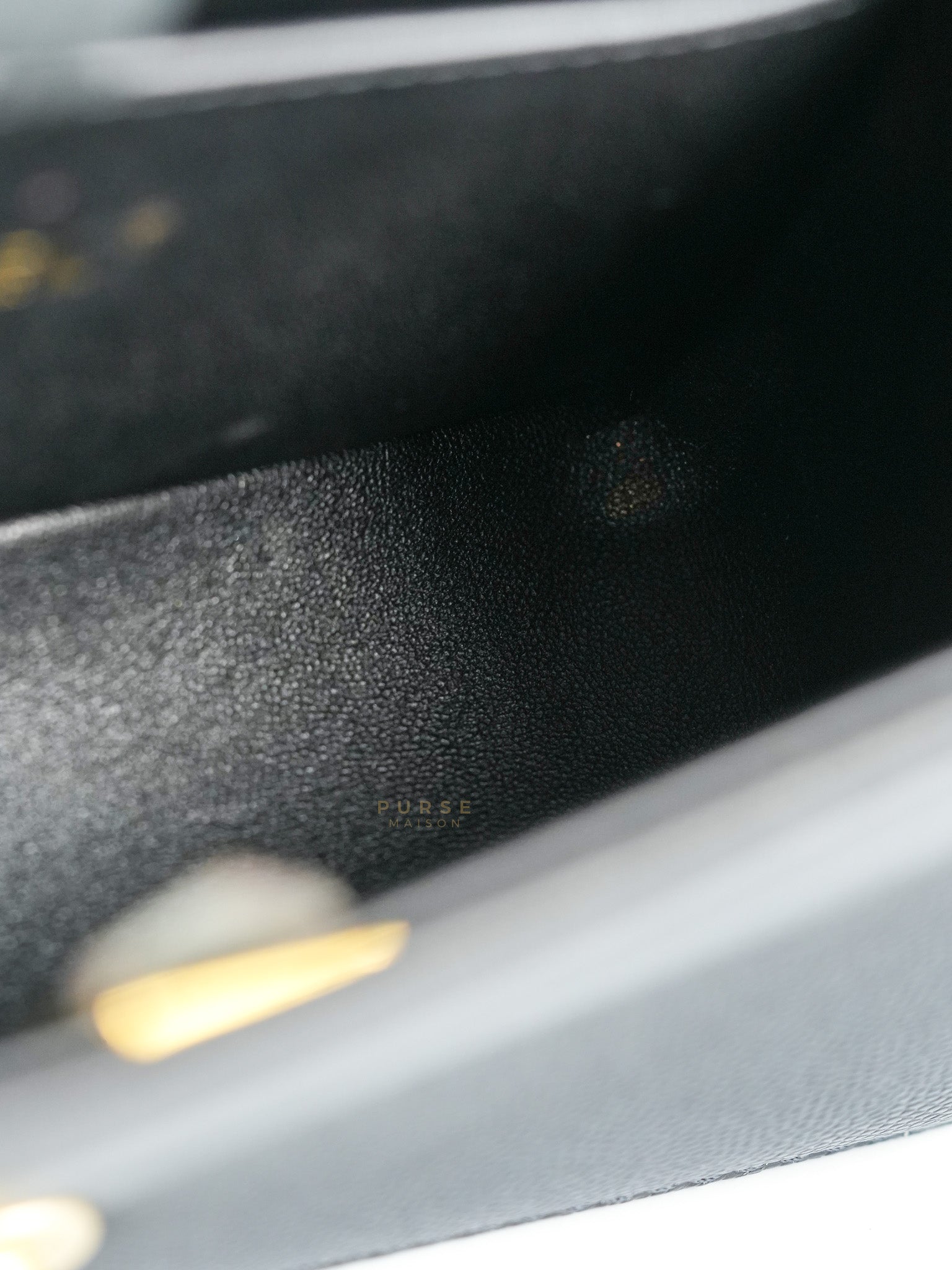 Boy Small Black Caviar Leather and Aged Gold Hardware (Microchip) | Purse Maison Luxury Bags Shop