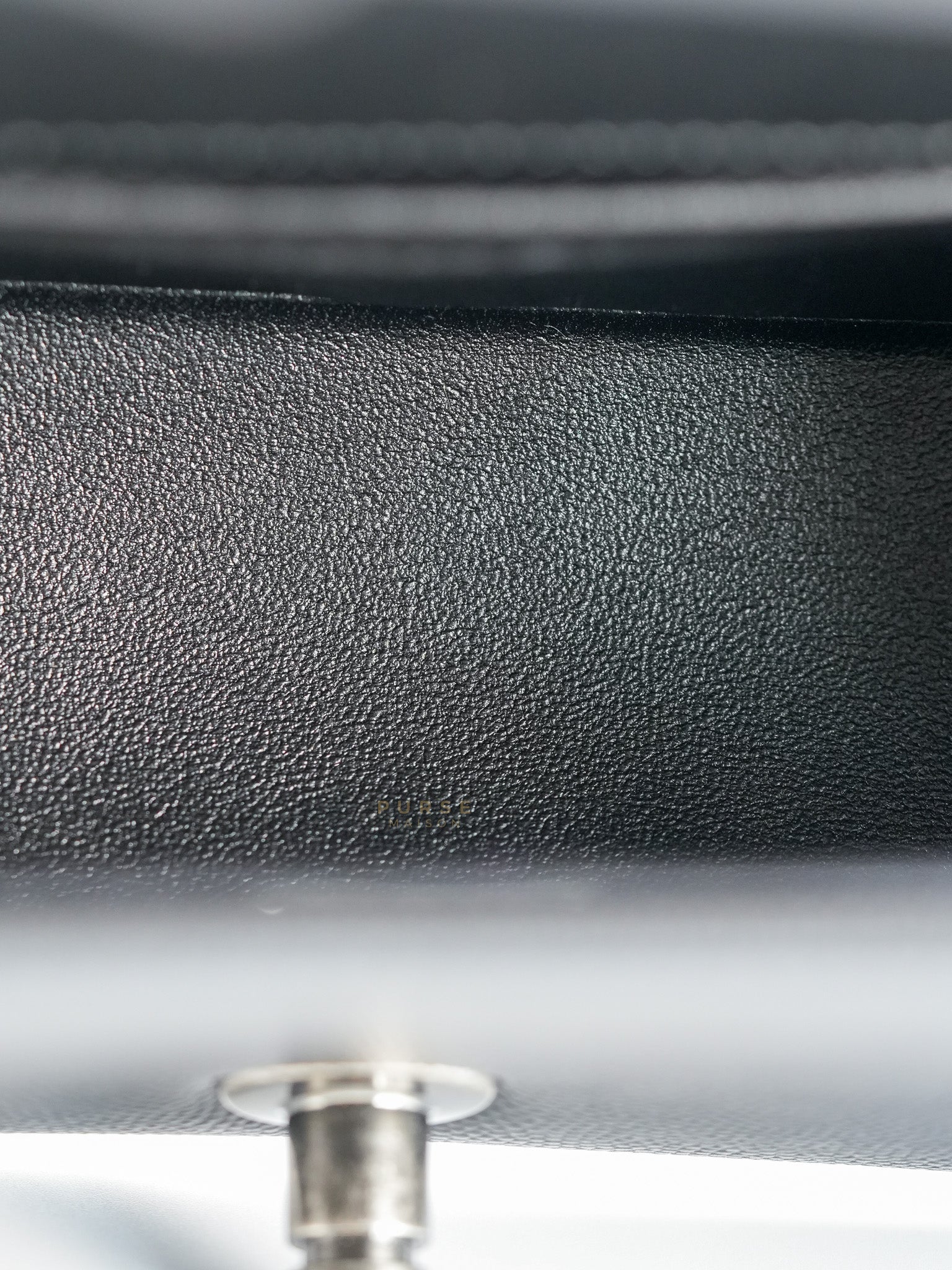 Boy Small Black Caviar Leather in Ruthenium Hardware (microchip) | Purse Maison Luxury Bags Shop
