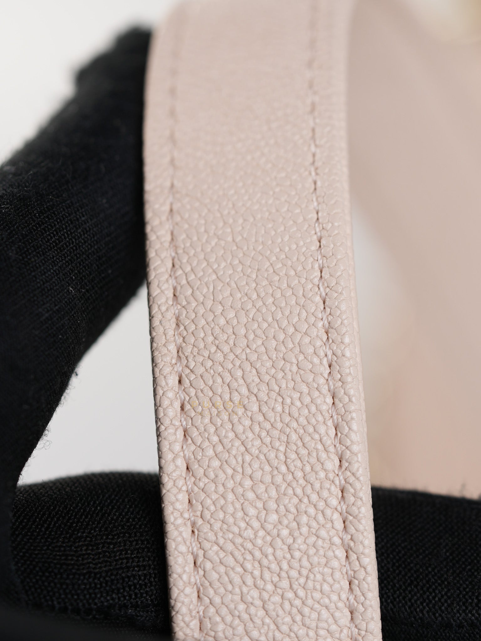 Boy Small Blush Pink Chevron Caviar Leather in Light Gold Hardware Series 30 | Purse Maison Luxury Bags Shop