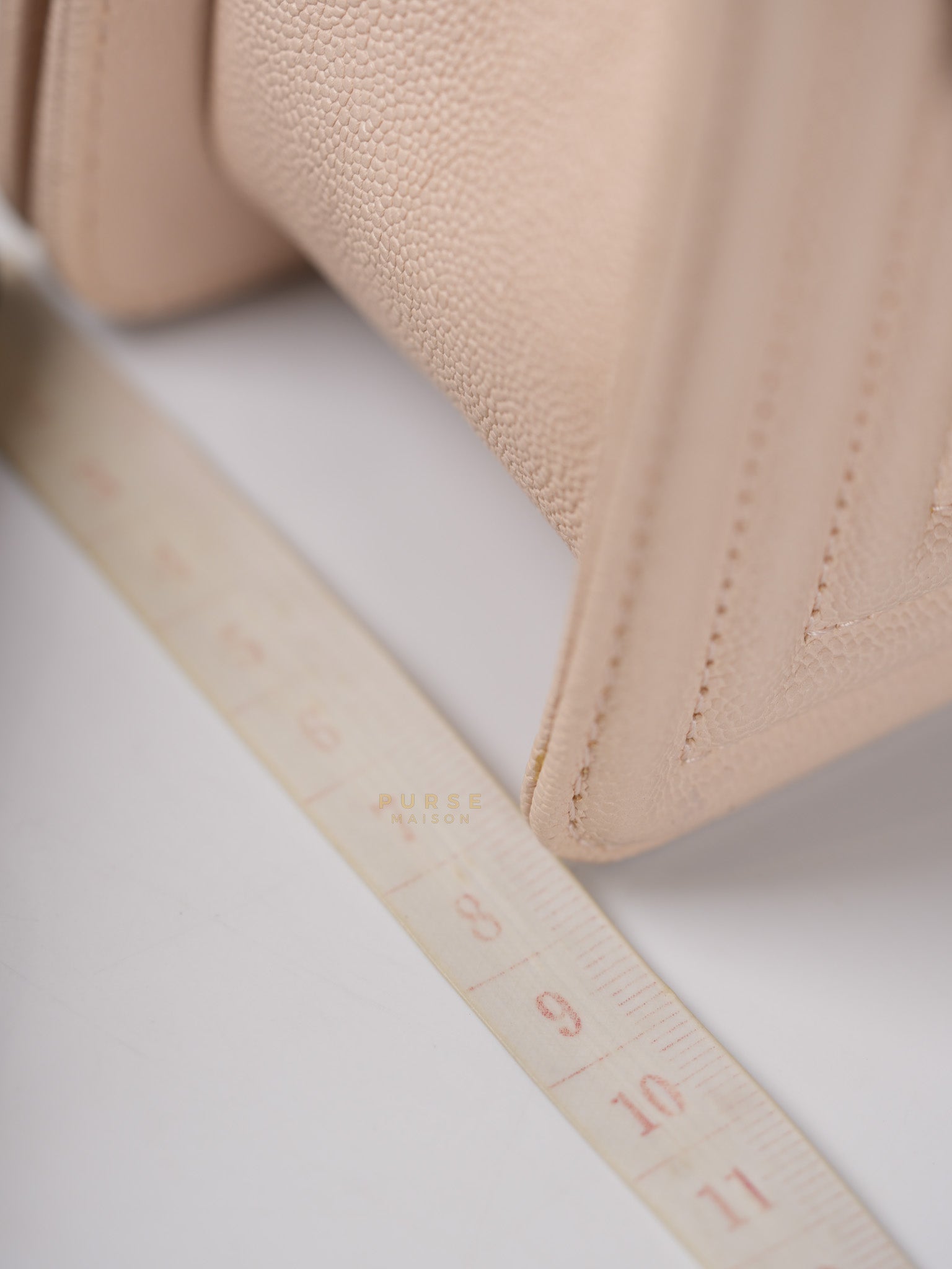 Boy Small Blush Pink Chevron Caviar Leather in Light Gold Hardware Series 30 | Purse Maison Luxury Bags Shop