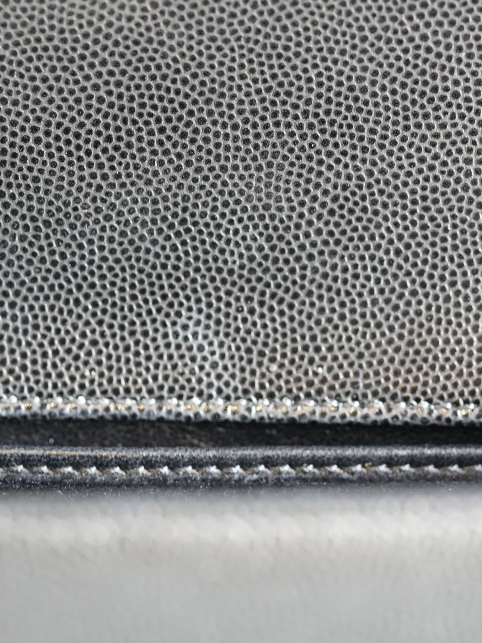 Boy Small Caviar Leather in Aged Gold Hardware (Microchip) | Purse Maison Luxury Bags Shop