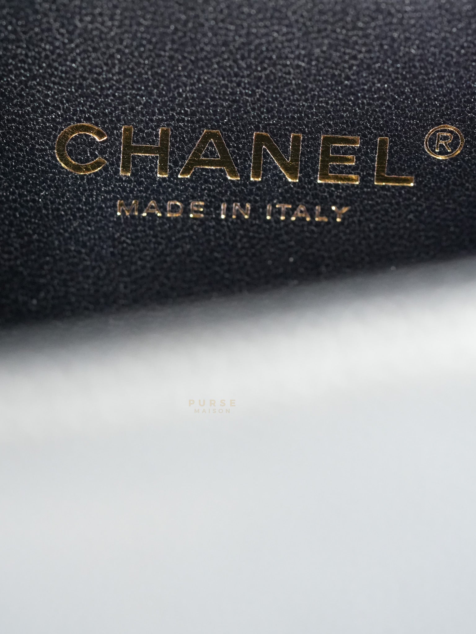 Boy Small Caviar Leather in Aged Gold Hardware (Microchip) | Purse Maison Luxury Bags Shop