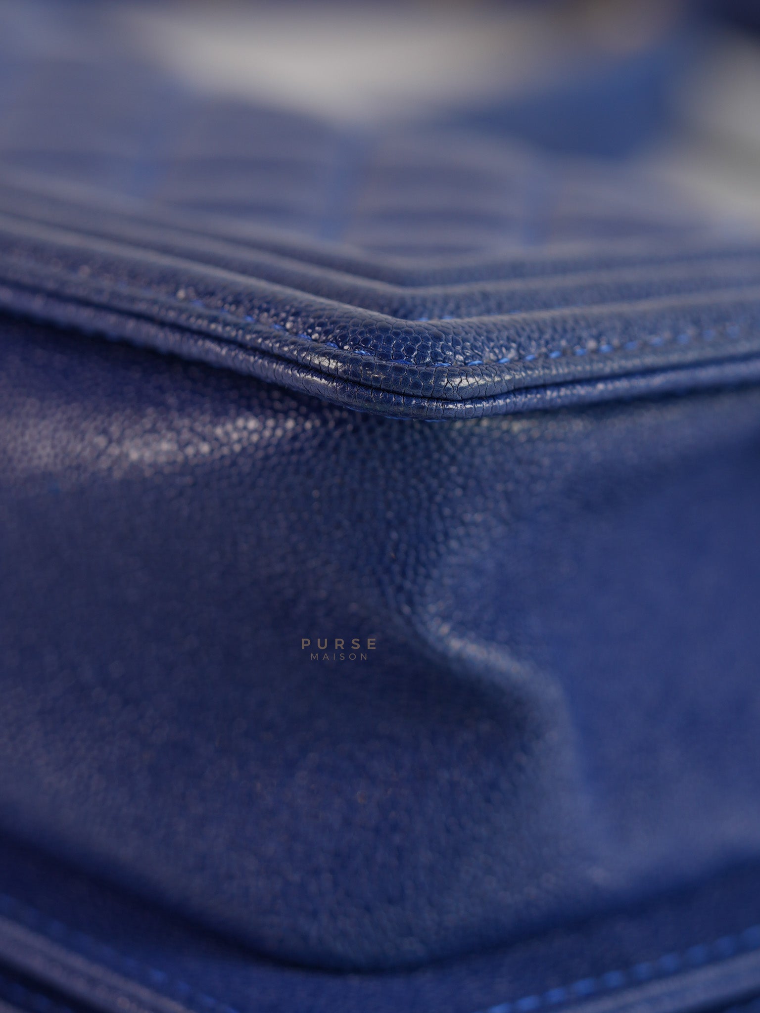 Boy Small Caviar Leather in Royal Blue Aged Gold Hardware(Series 28) | Purse Maison Luxury Bags Shop