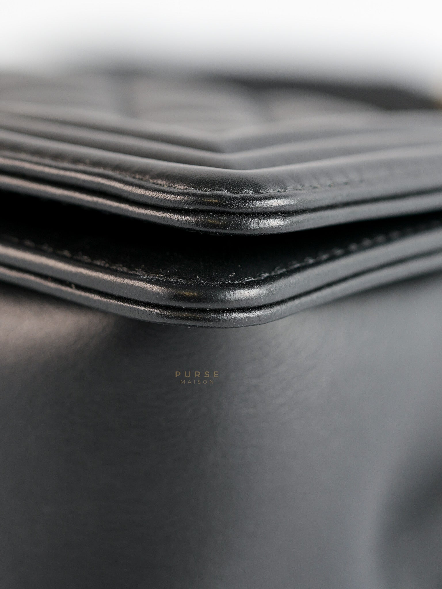 Boy Small Flap Bag Lambskin with Aged Gold Hardware (Microchip) | Purse Maison Luxury Bags Shop