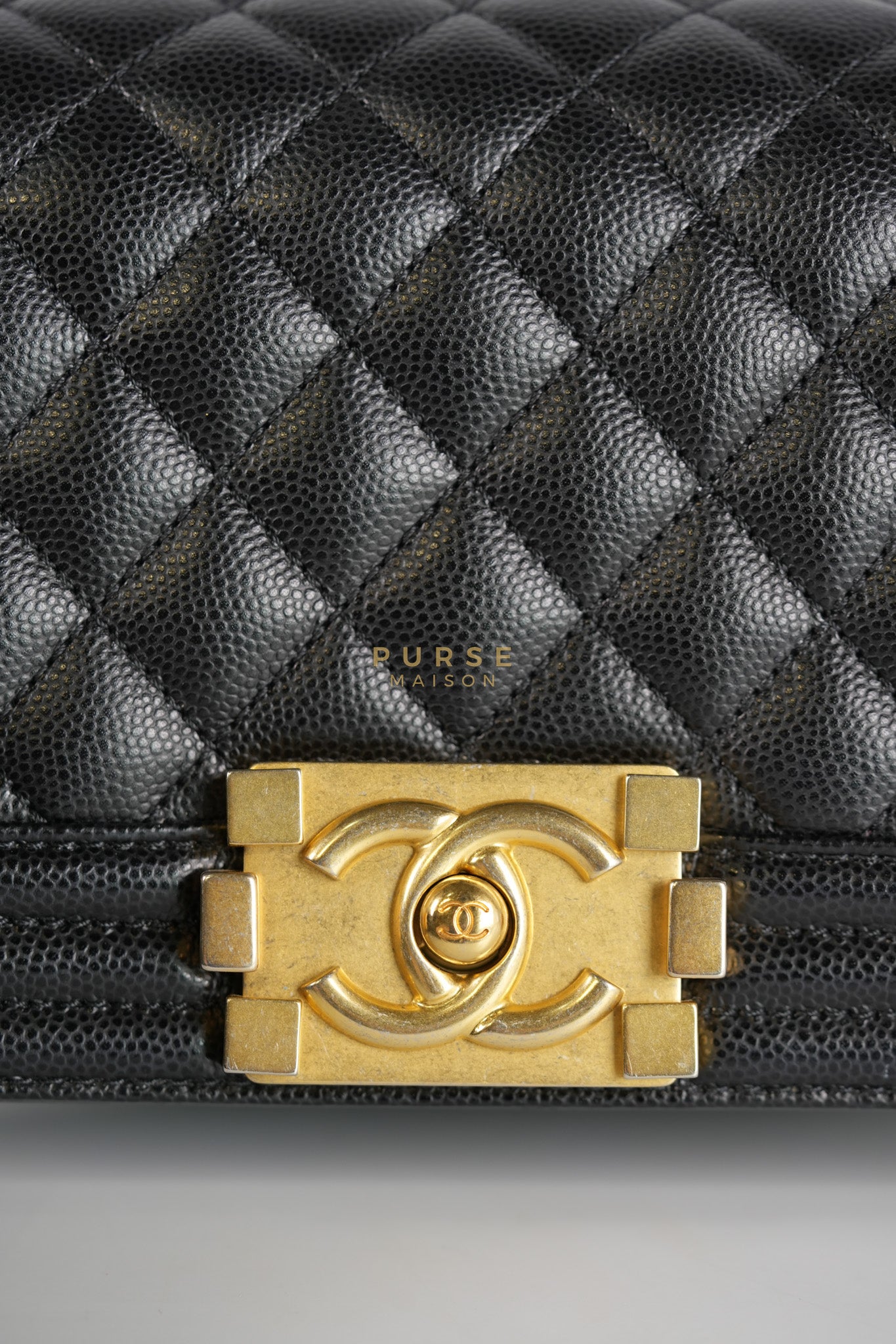 Le Boy Small Black Microchip | Purse Maison Luxury Bags Shop