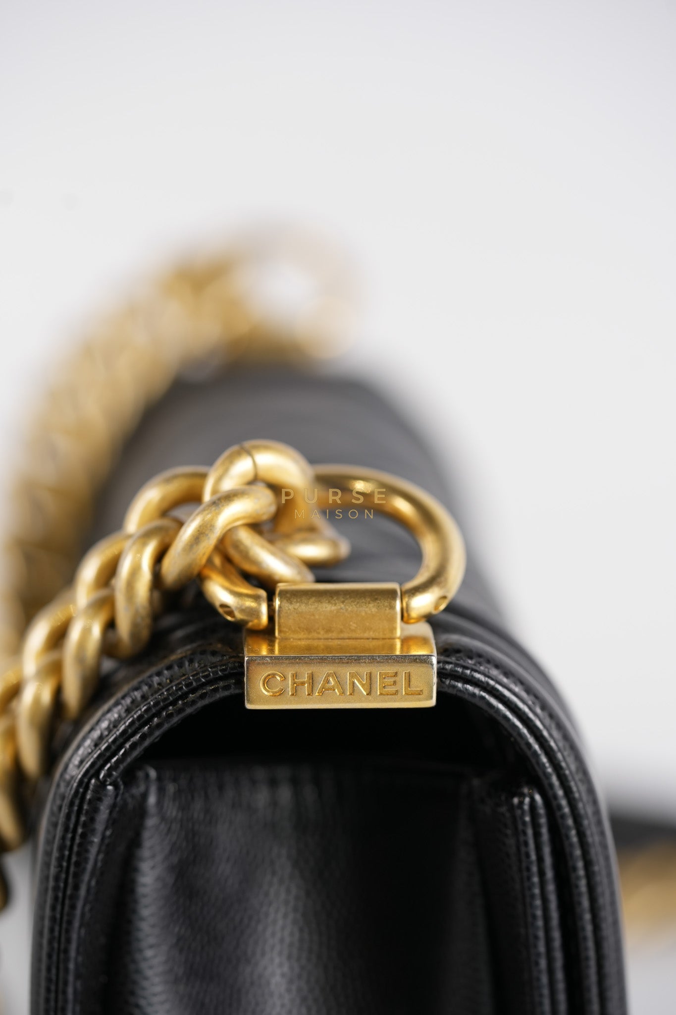 Le Boy Small Black Microchip | Purse Maison Luxury Bags Shop