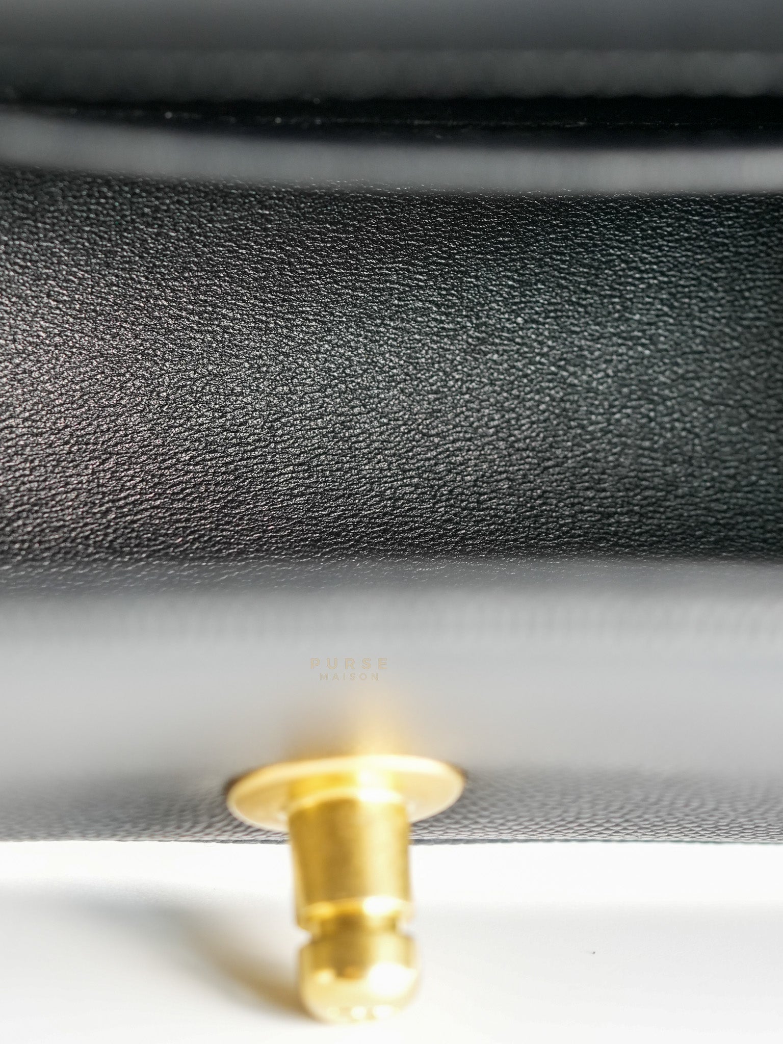 Boy Small in Black Caviar Leather and Aged Gold Hardware (Microchip) | Purse Maison Luxury Bags Shop
