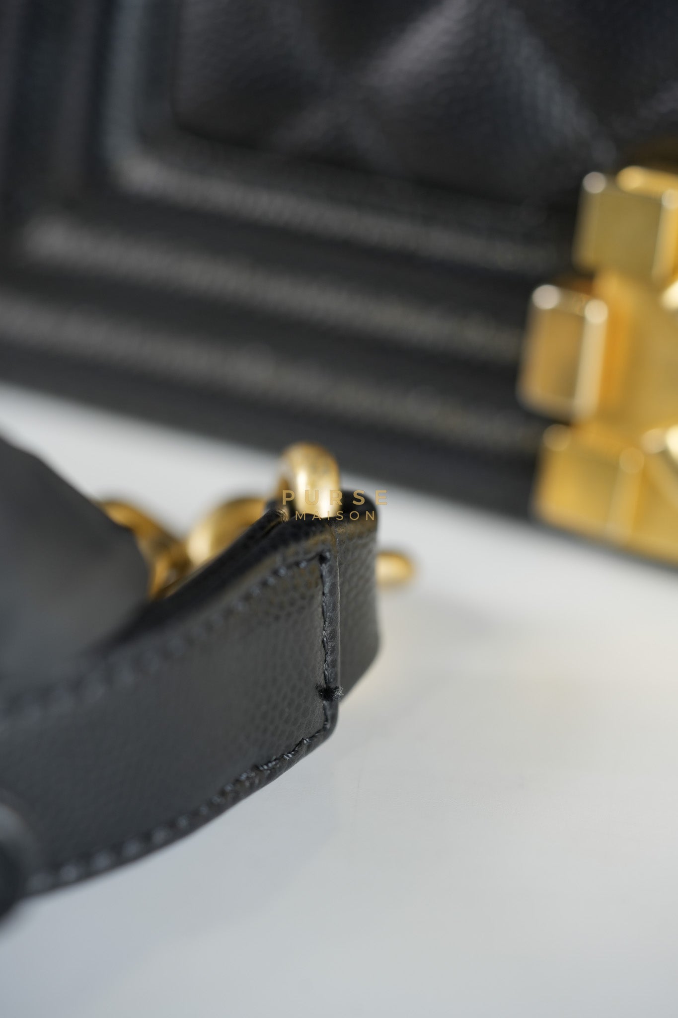 Le Boy Small Black Microchip | Purse Maison Luxury Bags Shop