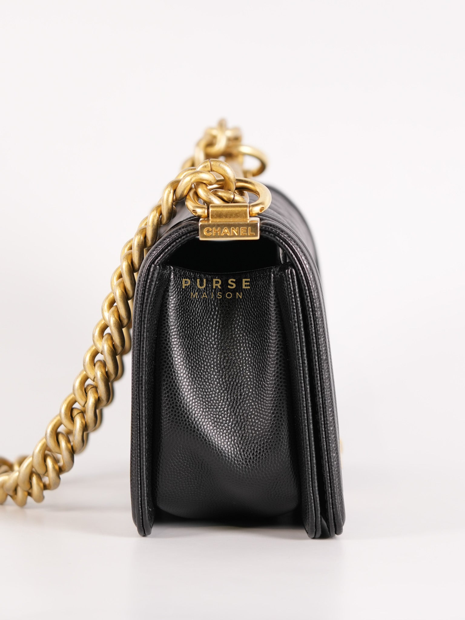 Le Boy Small Black Microchip | Purse Maison Luxury Bags Shop