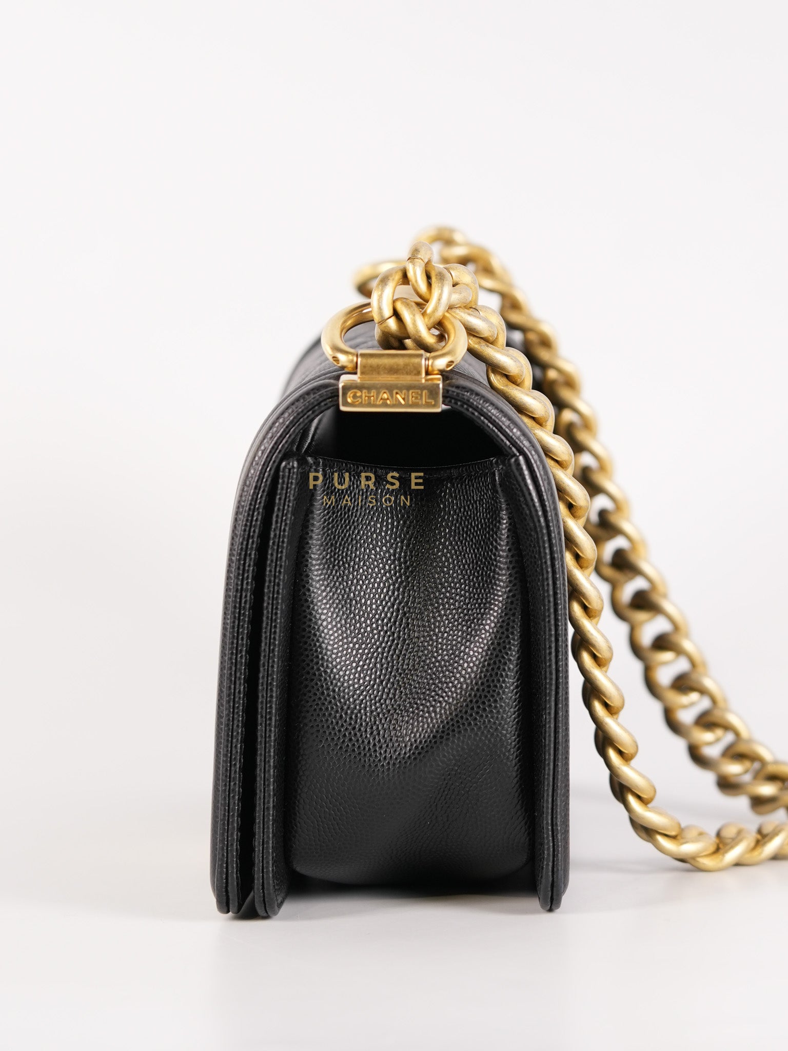 Le Boy Small Black Microchip | Purse Maison Luxury Bags Shop