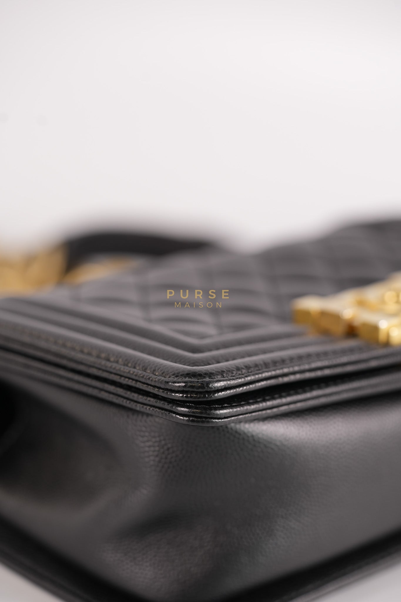 Le Boy Small Black Microchip | Purse Maison Luxury Bags Shop