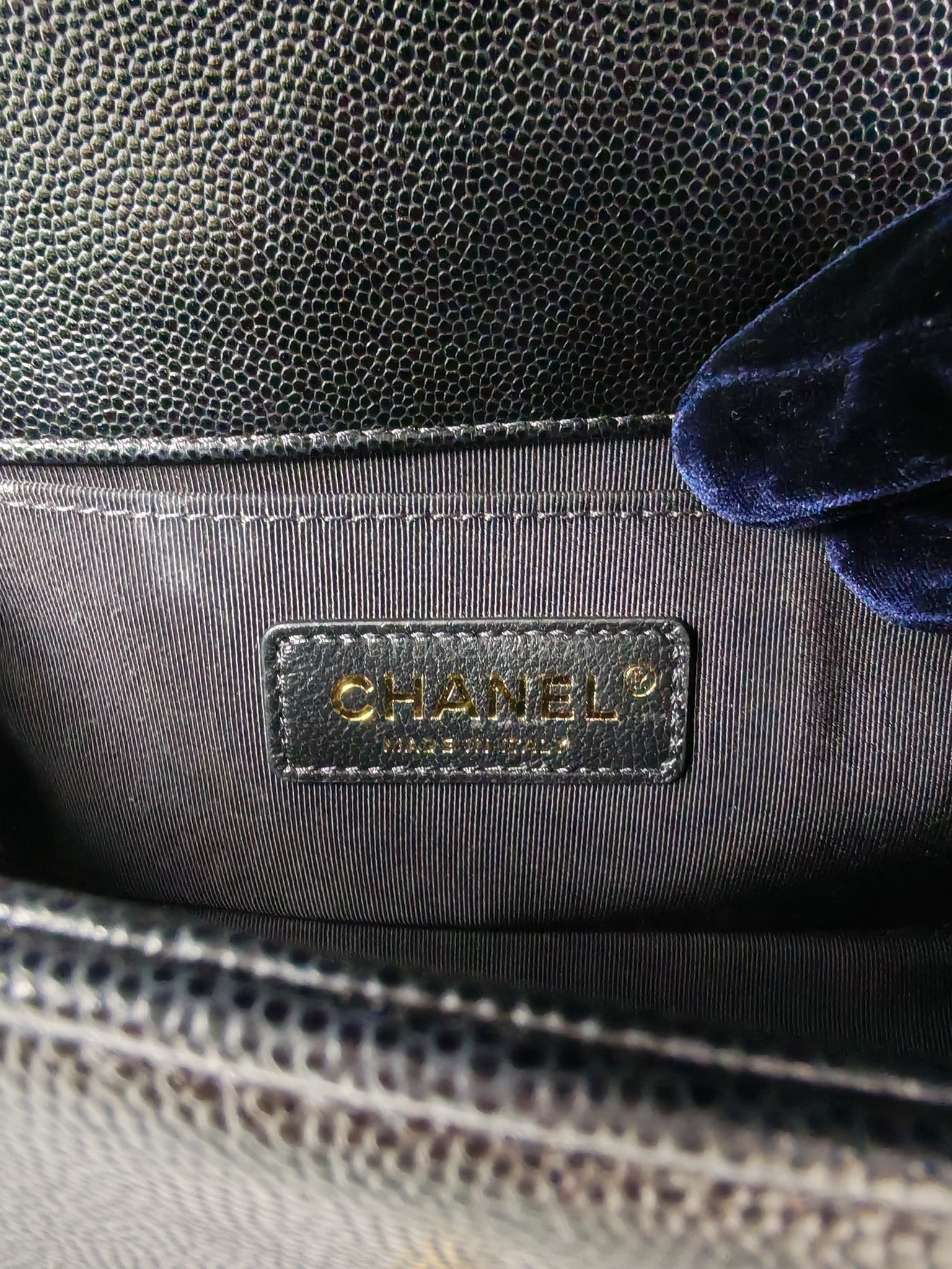 Boy Small in Black Caviar Leather and Aged Gold Hardware Series 31 | Purse Maison Luxury Bags Shop